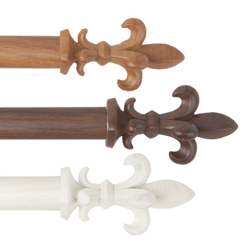 1" Fernando Faux Wood Curtain Rod