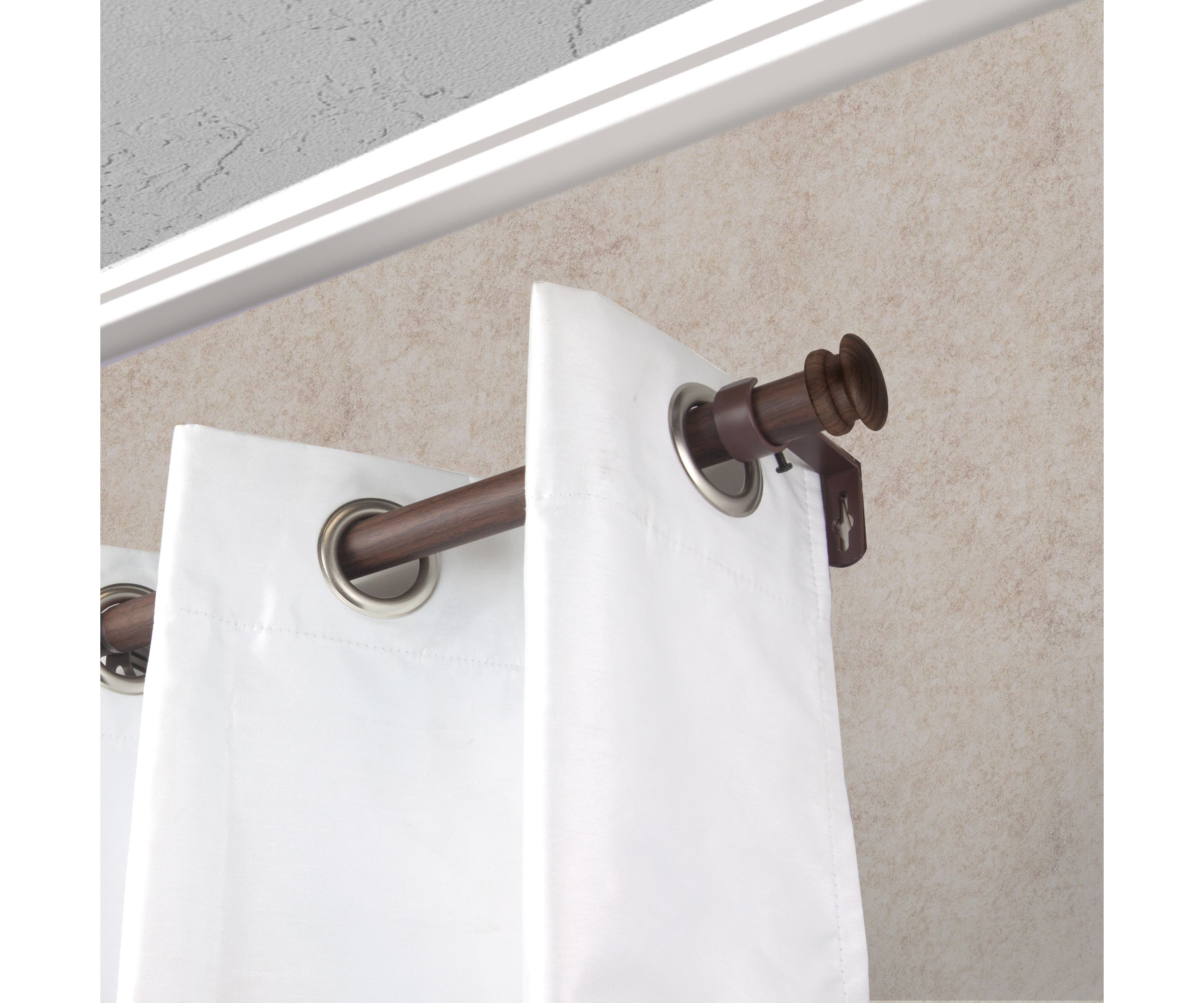 1" Mare Faux Wood Curtain Rod