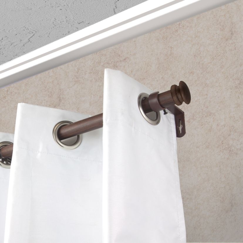 1" Mare Faux Wood Curtain Rod