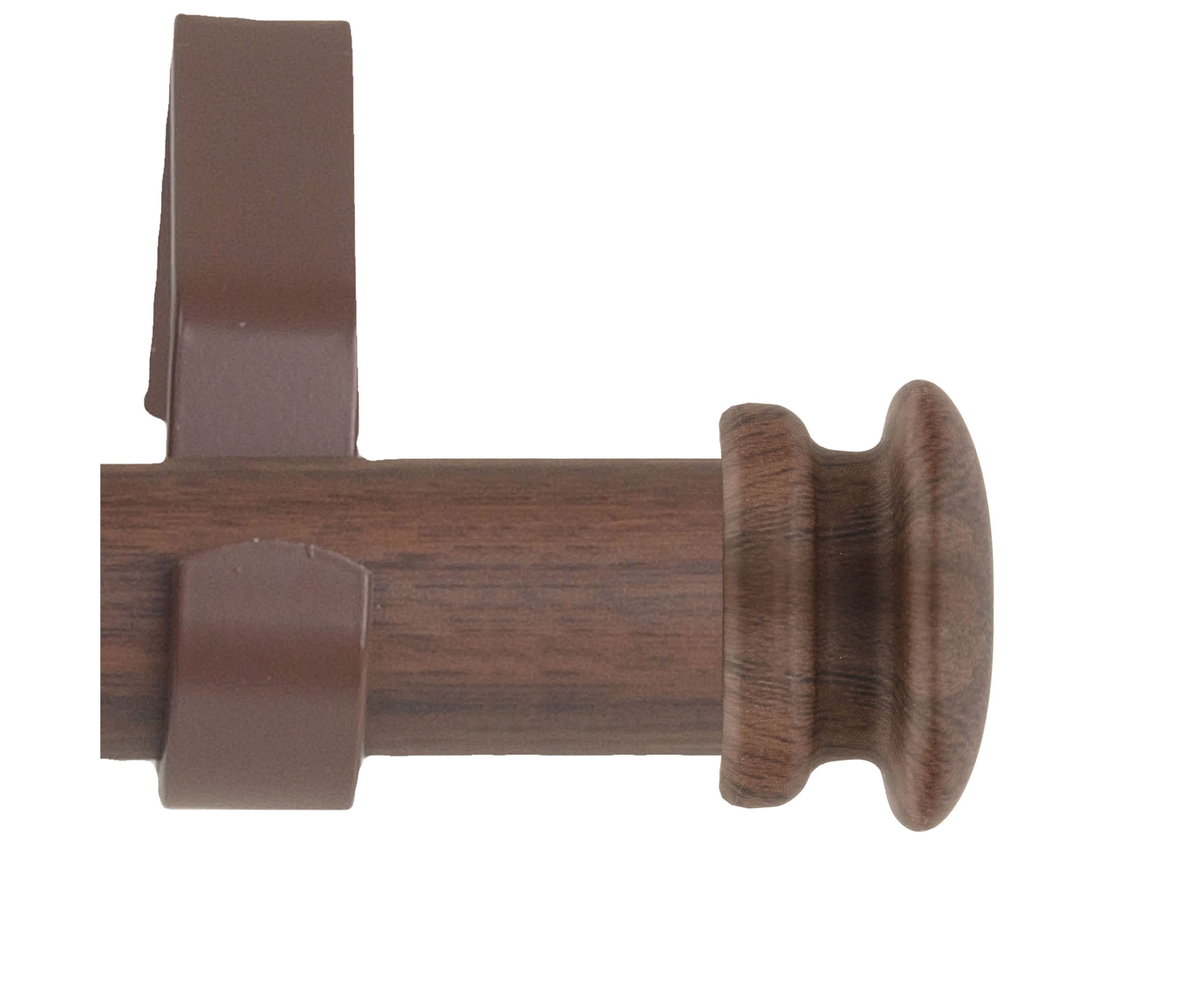 1" Mare Faux Wood Curtain Rod