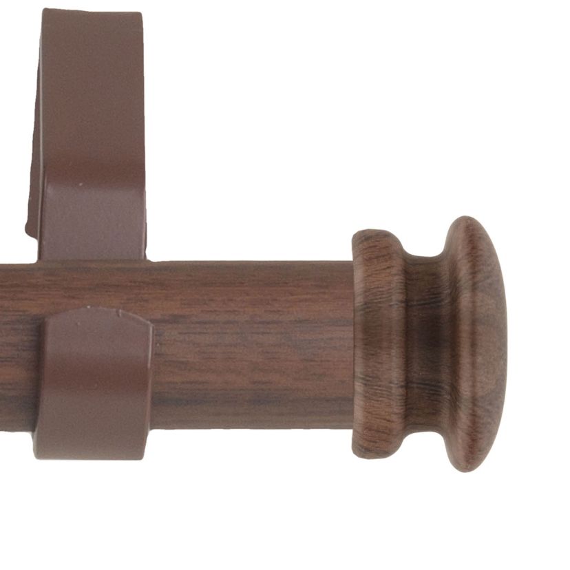 1" Mare Faux Wood Curtain Rod