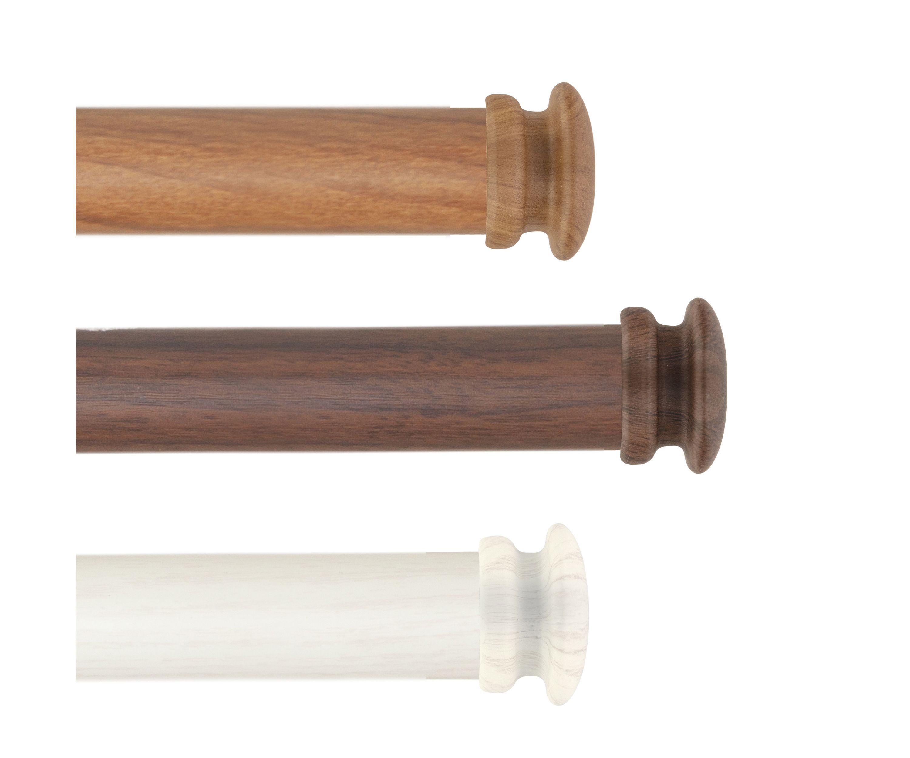 1" Mare Faux Wood Curtain Rod