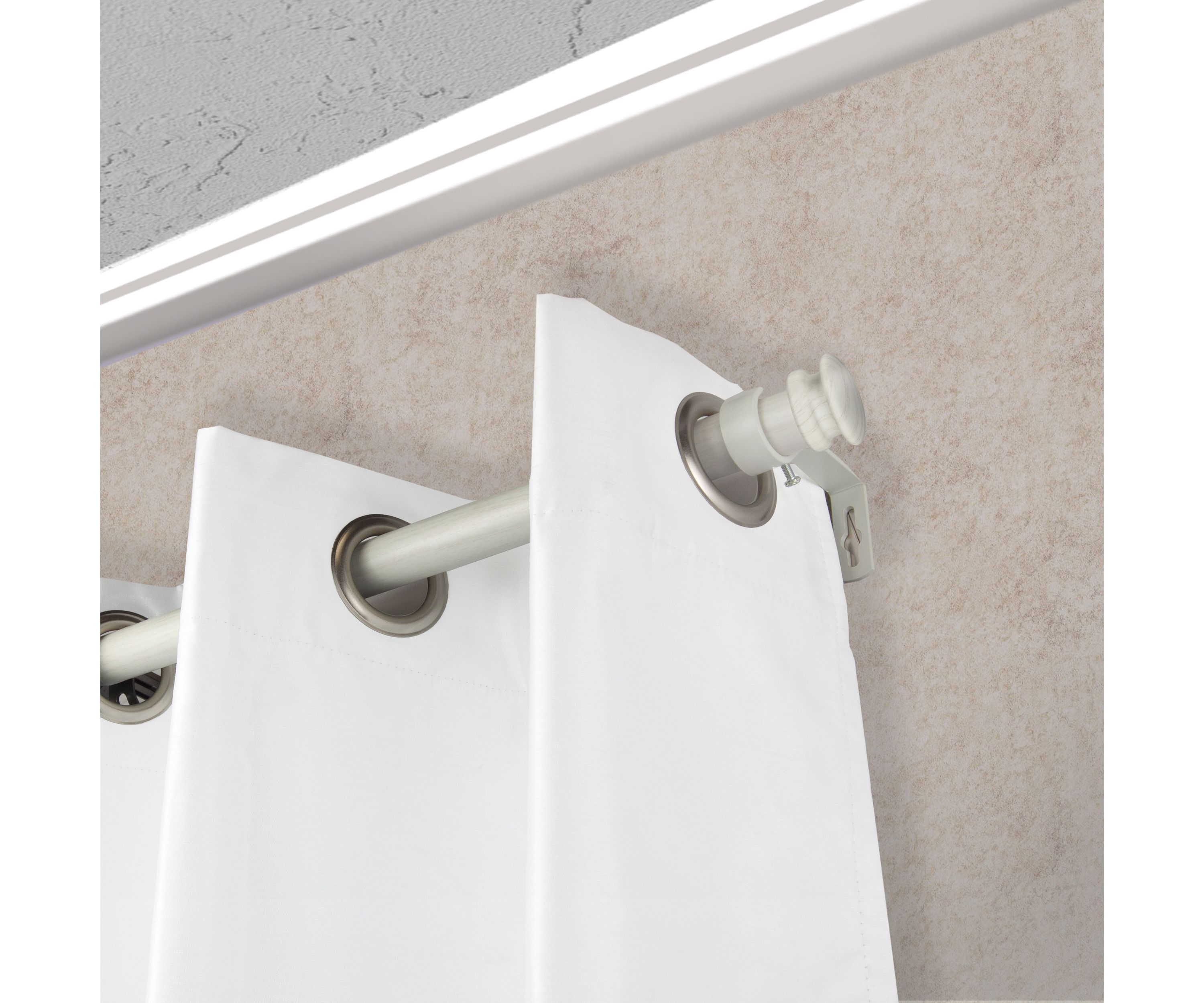 1" Mare Faux Wood Curtain Rod
