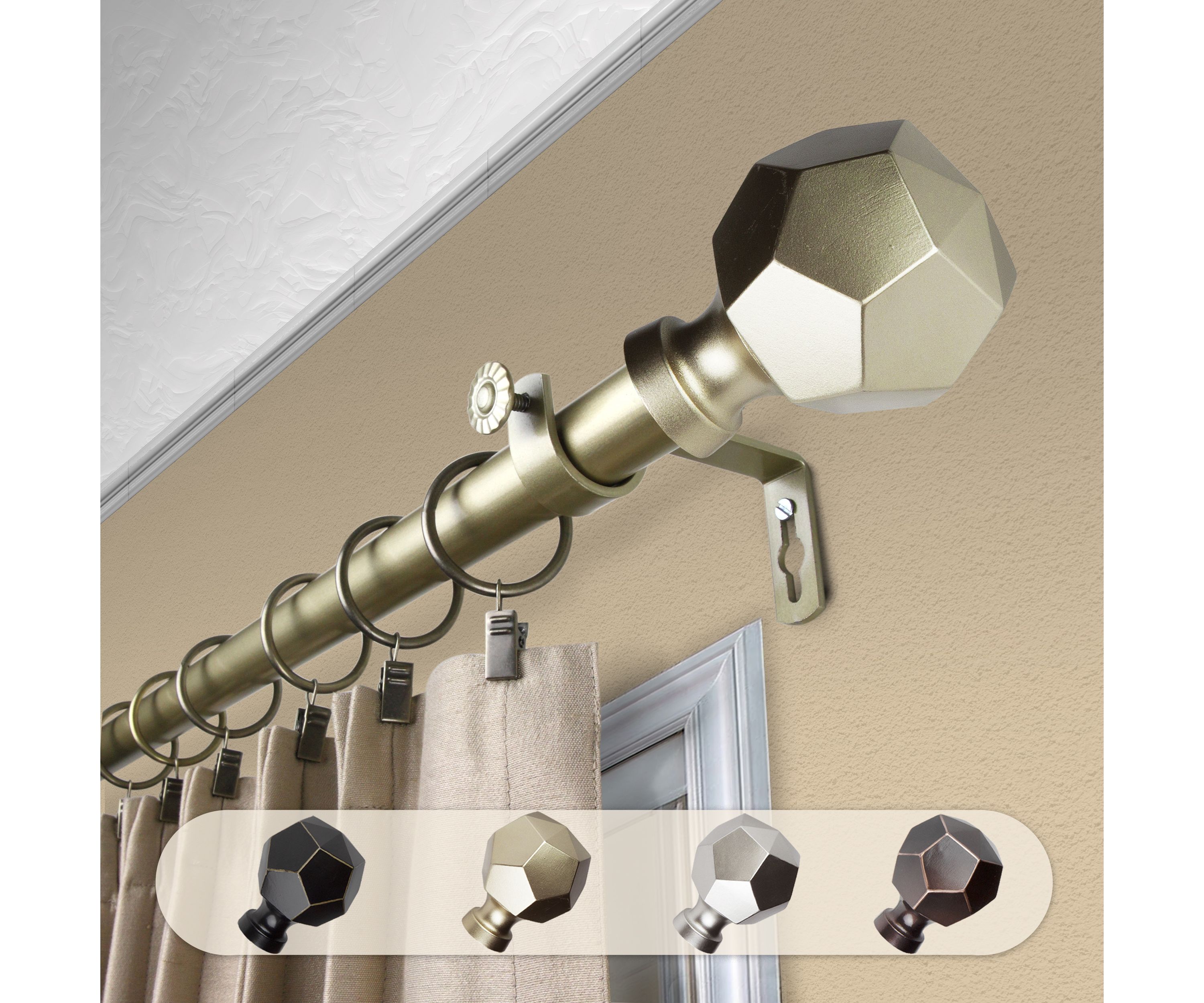 1" Darden Curtain Rod