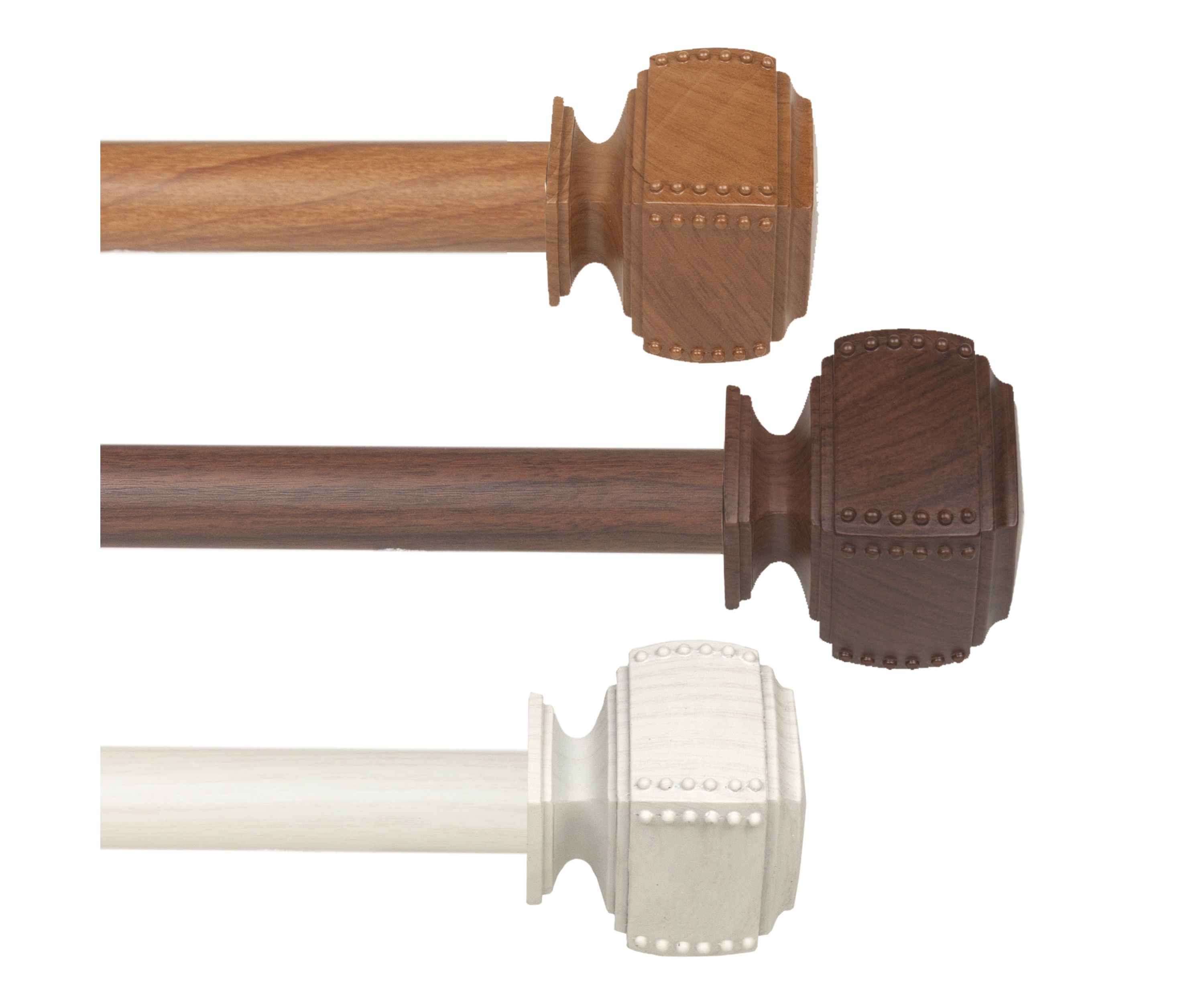 1" Bennett Faux Wood Curtain Rod