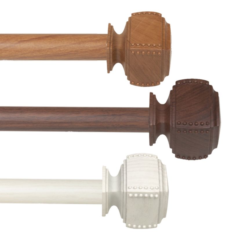 1" Bennett Faux Wood Curtain Rod