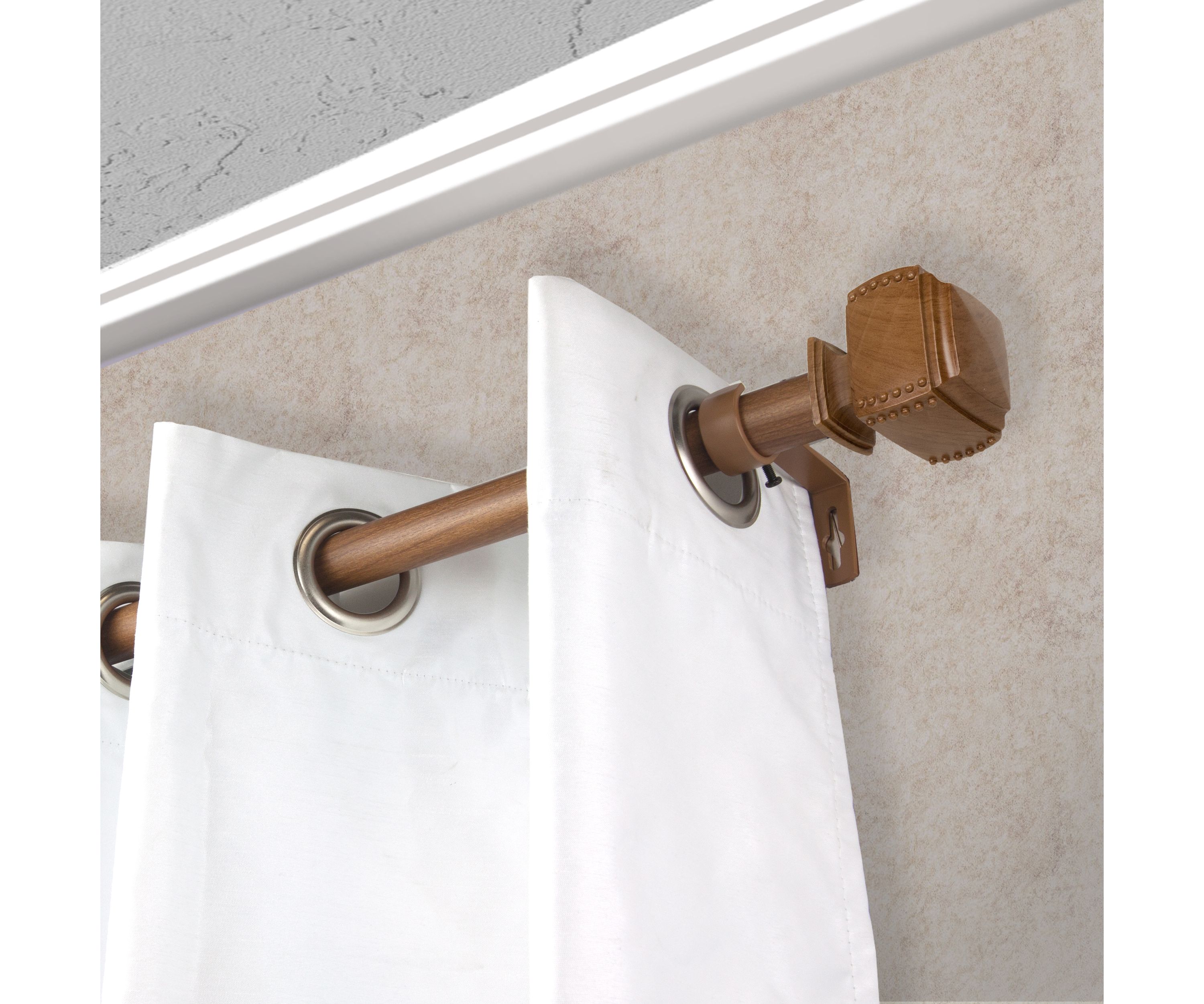 1" Bennett Faux Wood Curtain Rod