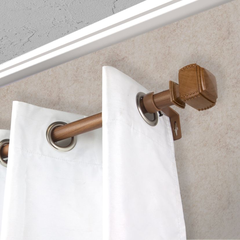 1" Bennett Faux Wood Curtain Rod