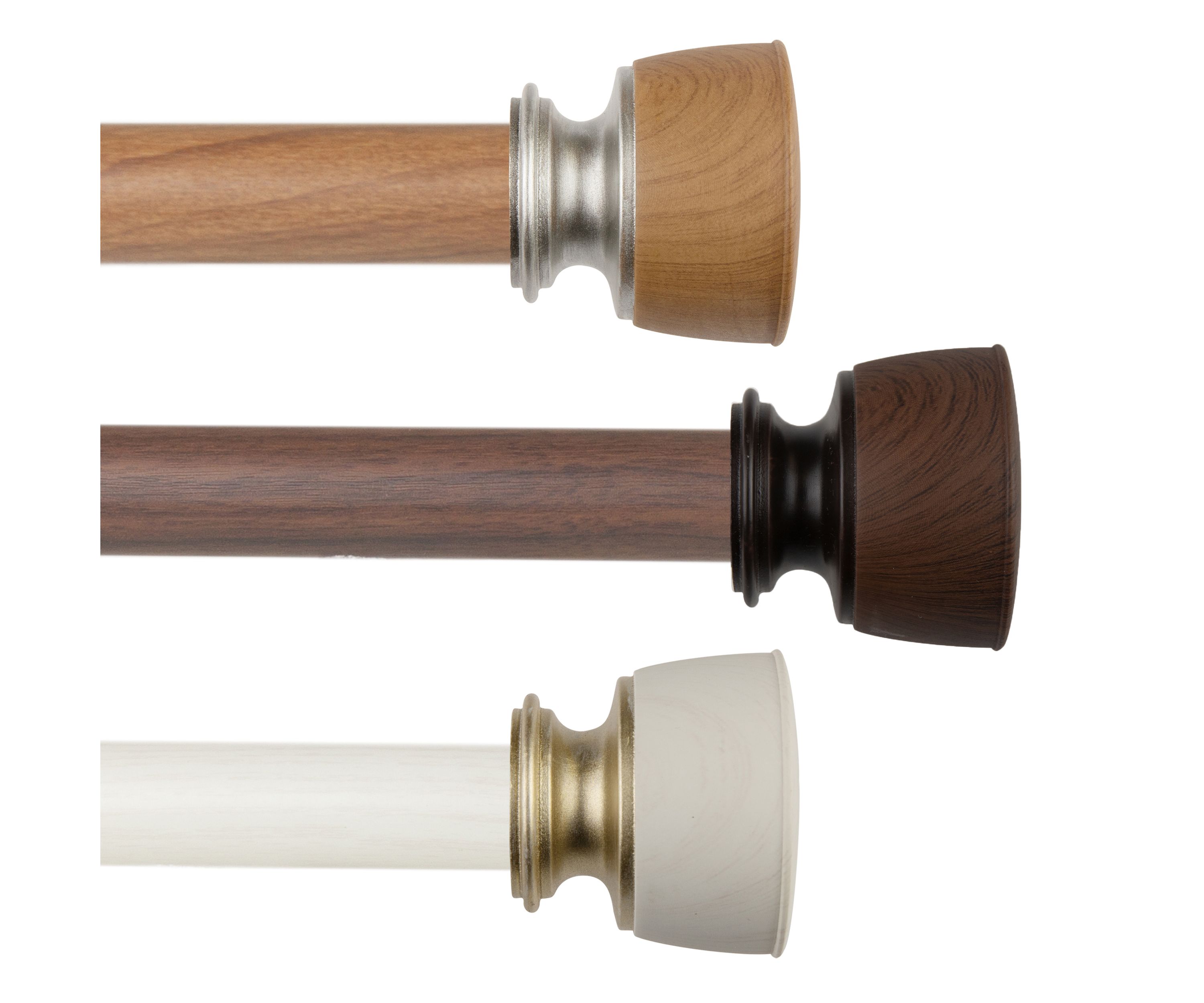 1" Nuno Faux Wood Curtain Rod