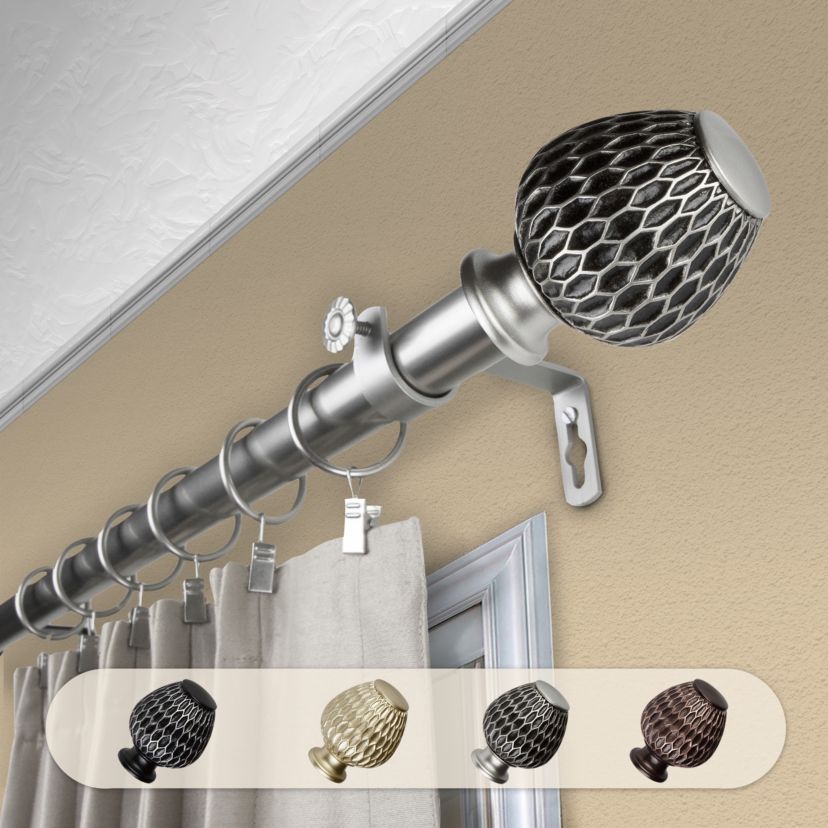1" Ashwin Curtain Rod