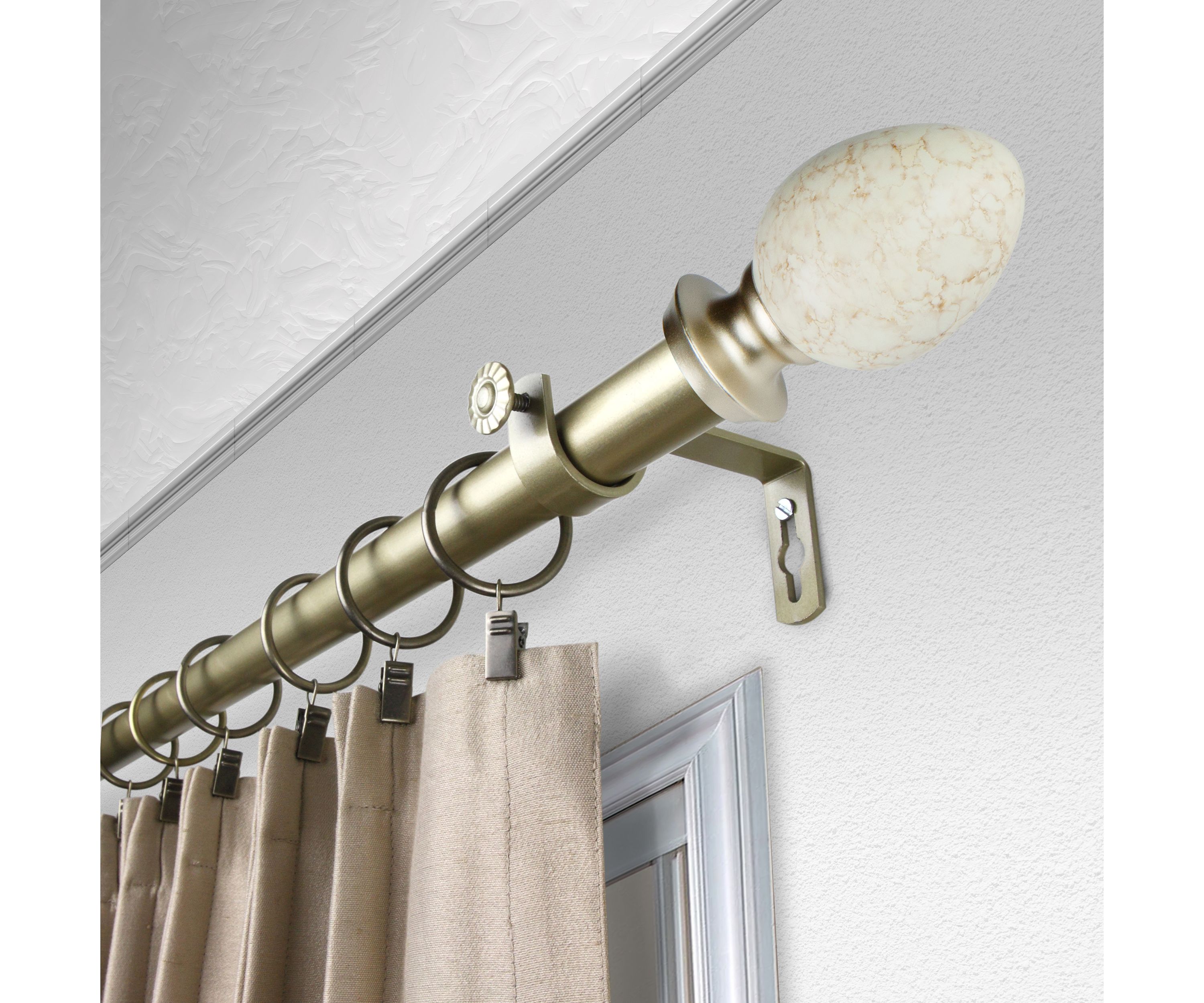 1" Ovate Curtain Rod