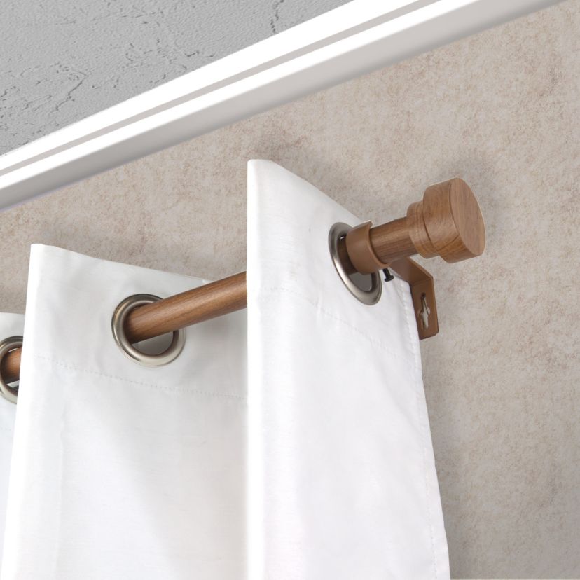 1" Bonnet Faux Wood Curtain Rod