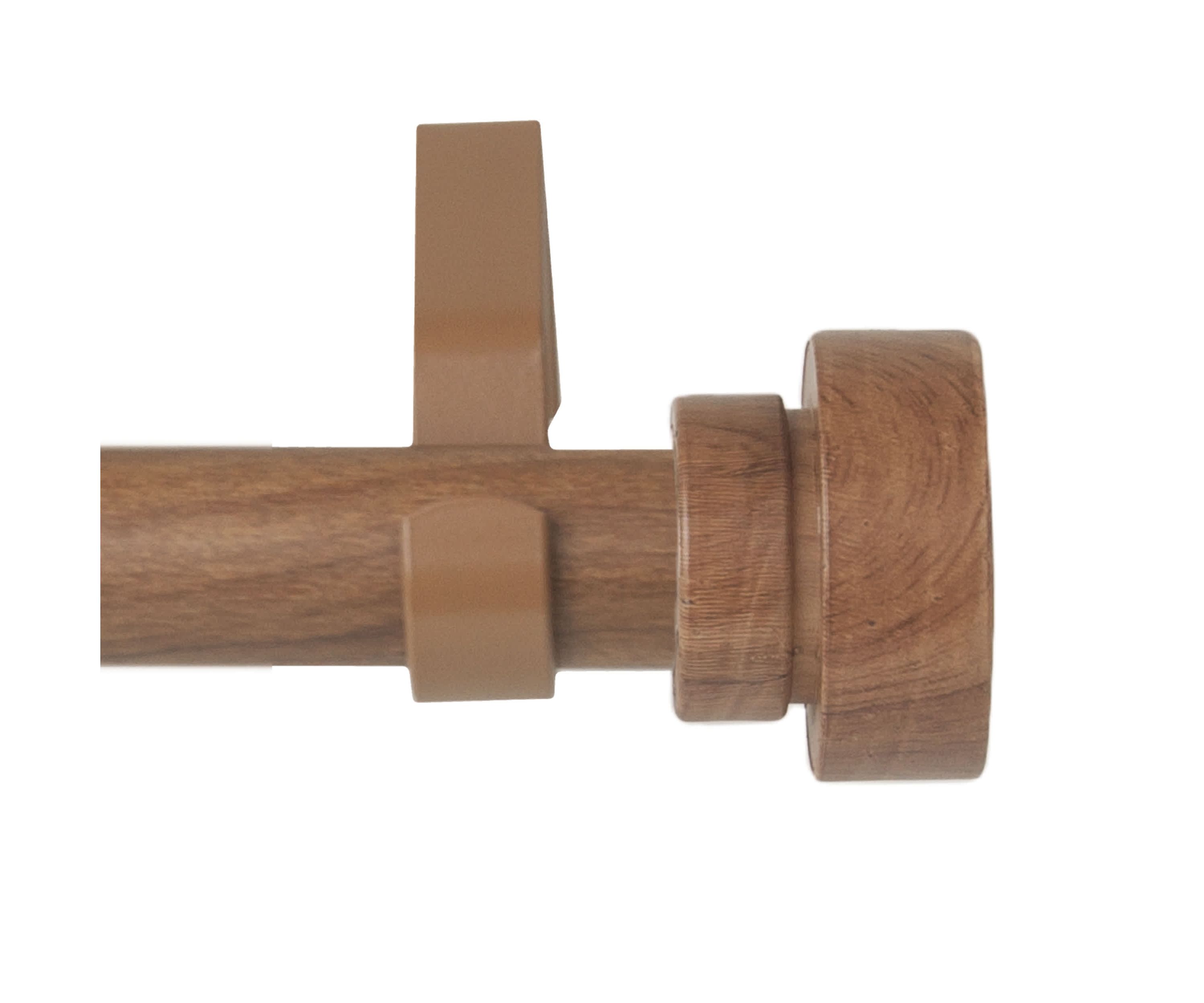 1" Bonnet Faux Wood Curtain Rod