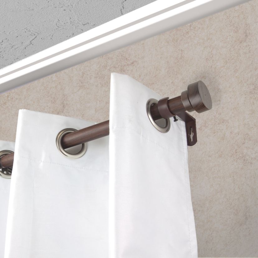 1" Bonnet Faux Wood Curtain Rod