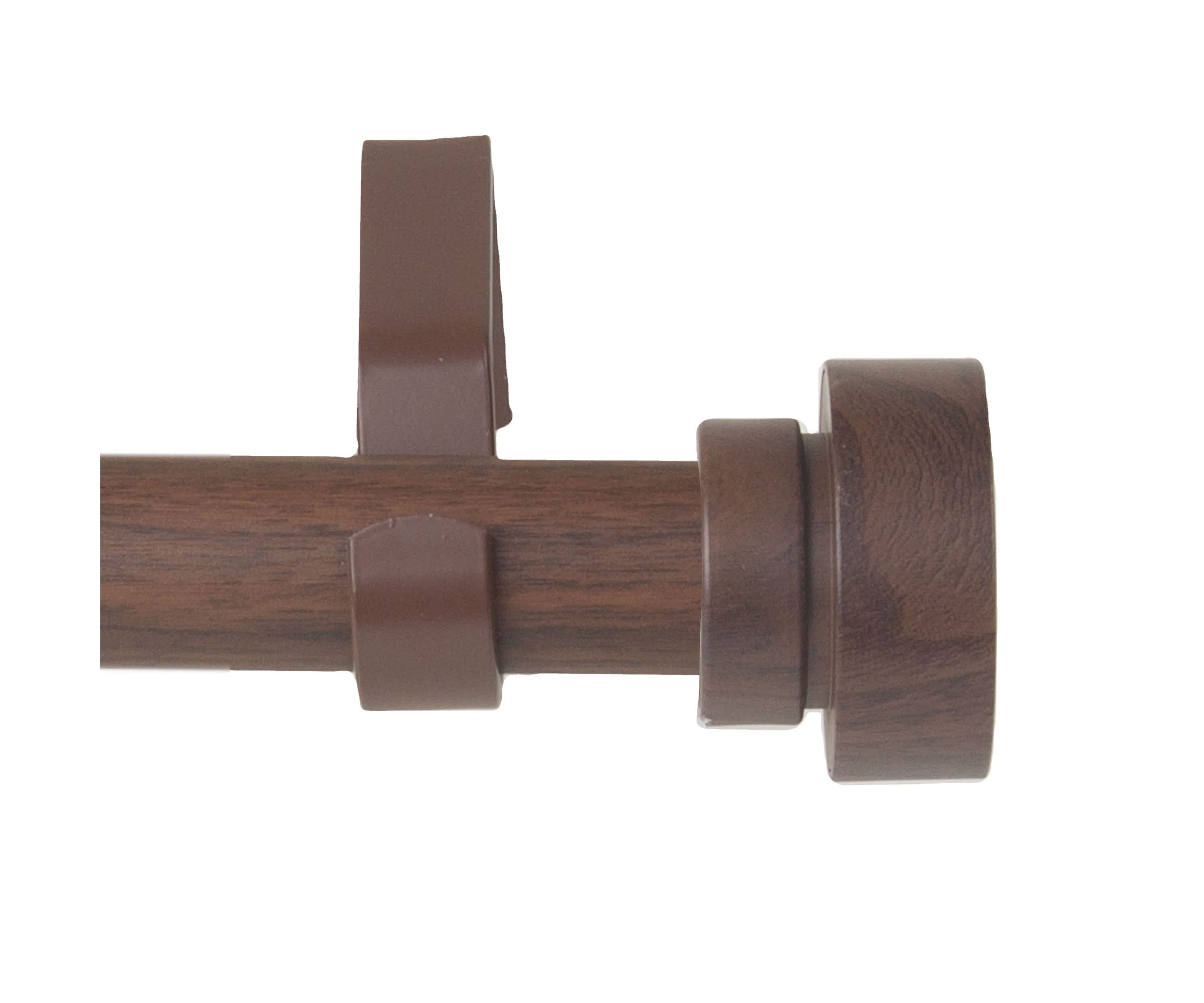 1" Bonnet Faux Wood Curtain Rod