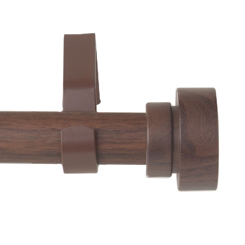 1" Bonnet Faux Wood Curtain Rod