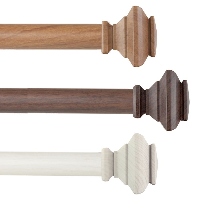 1" Fern Faux Wood Curtain Rod