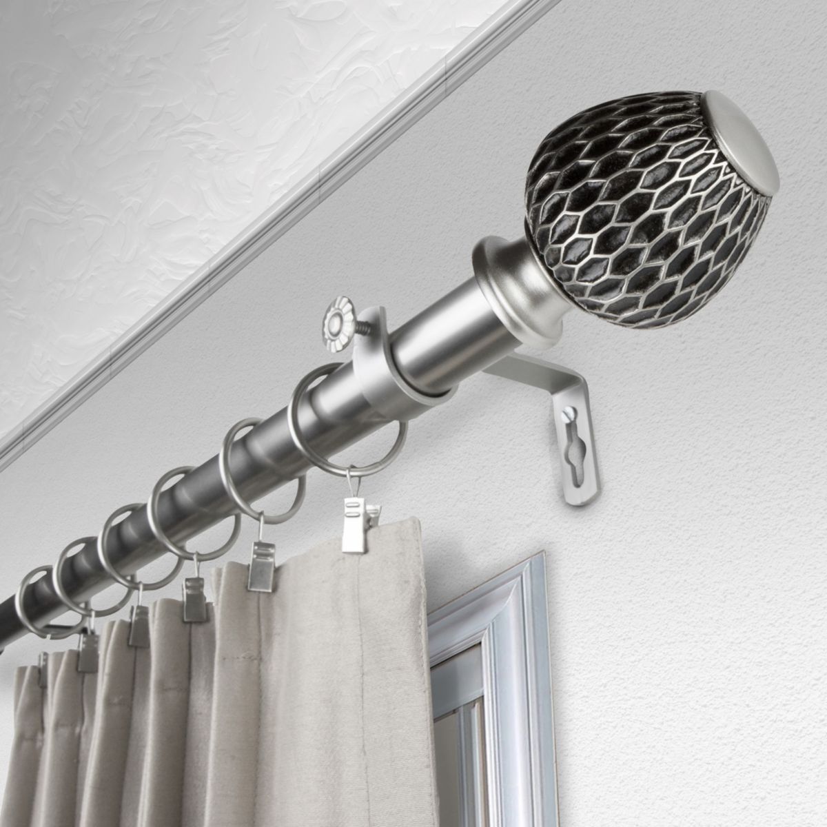 1" Ashwin Curtain Rod