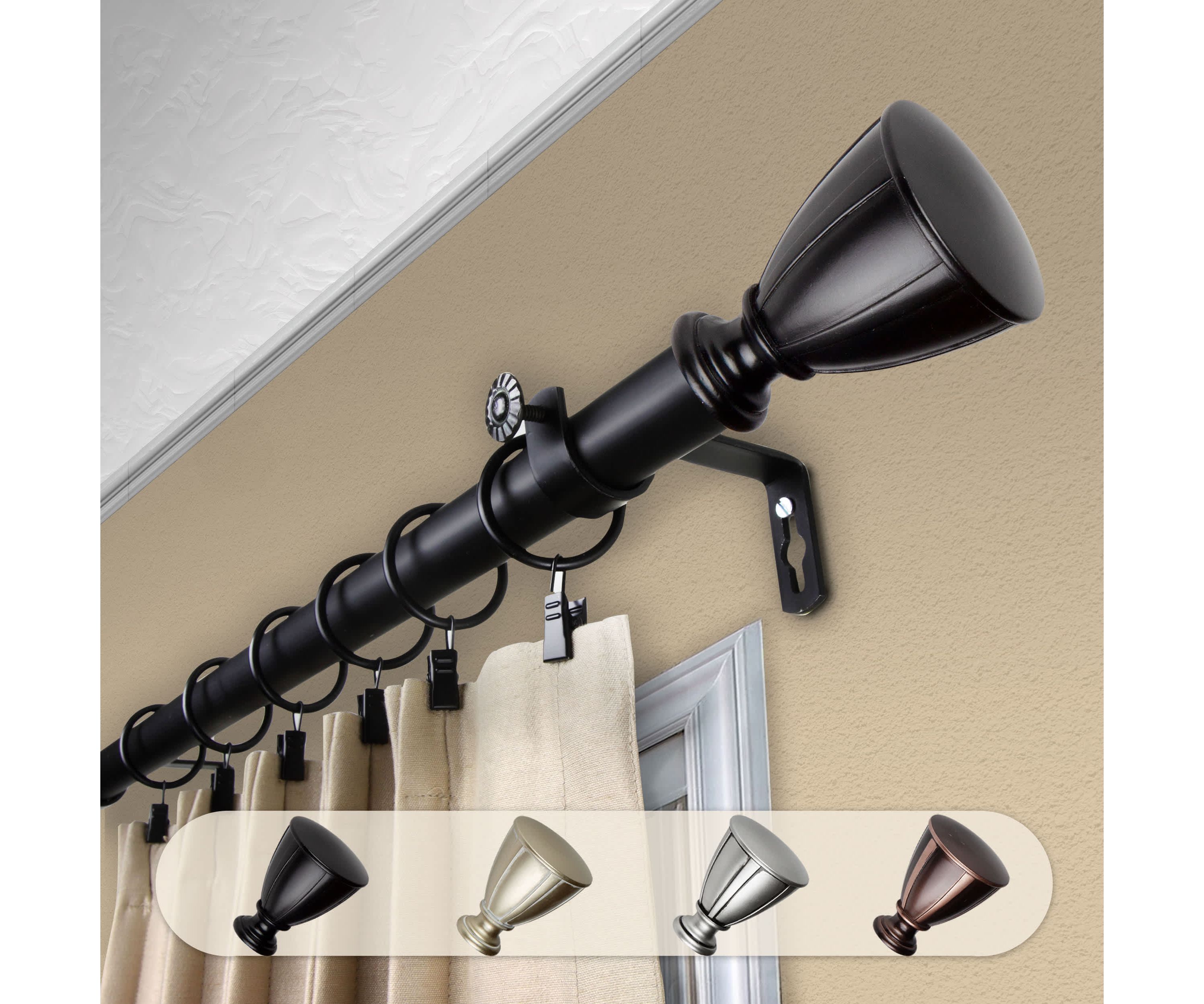 1" Ayla Curtain Rod