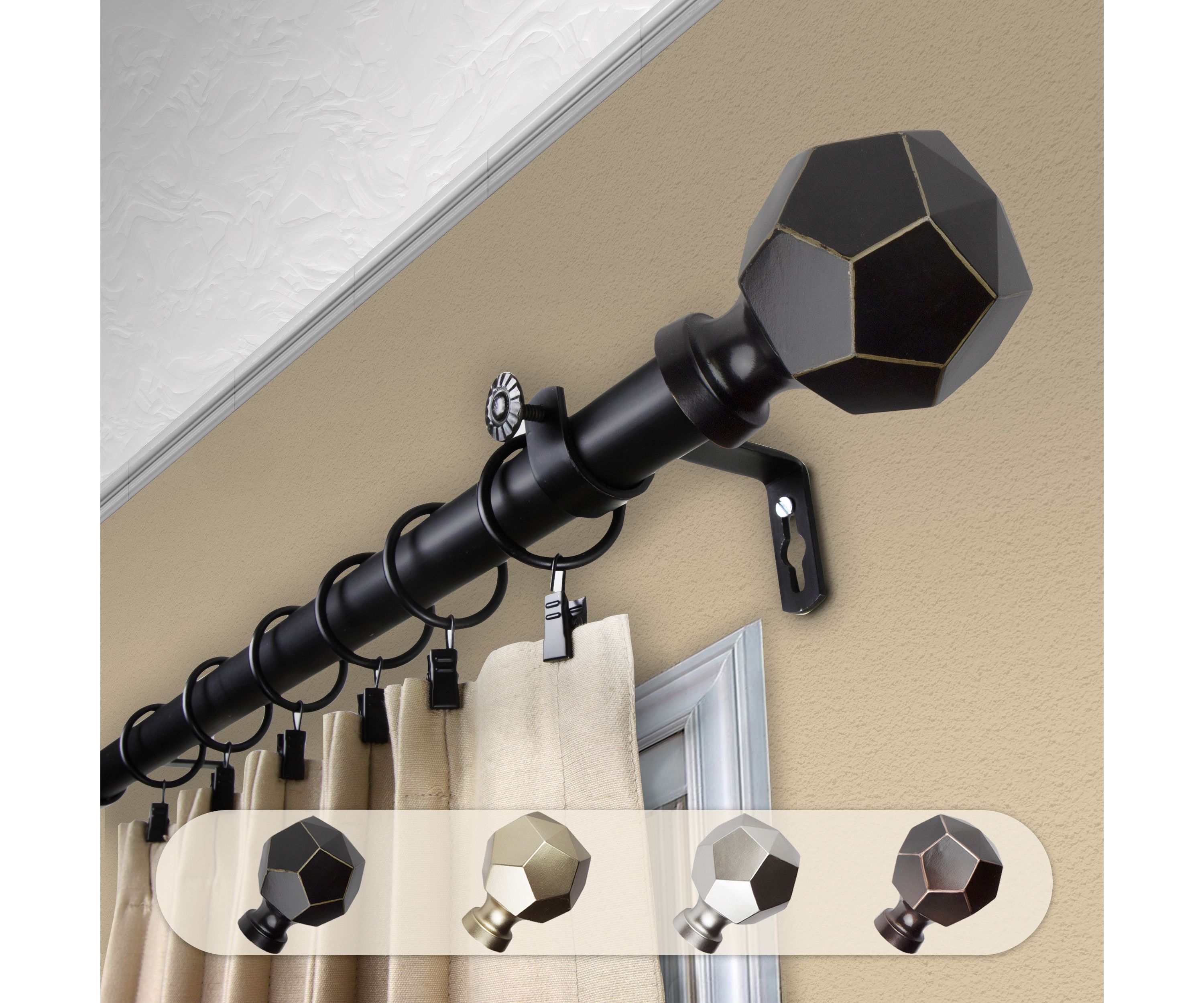 1" Darden Curtain Rod