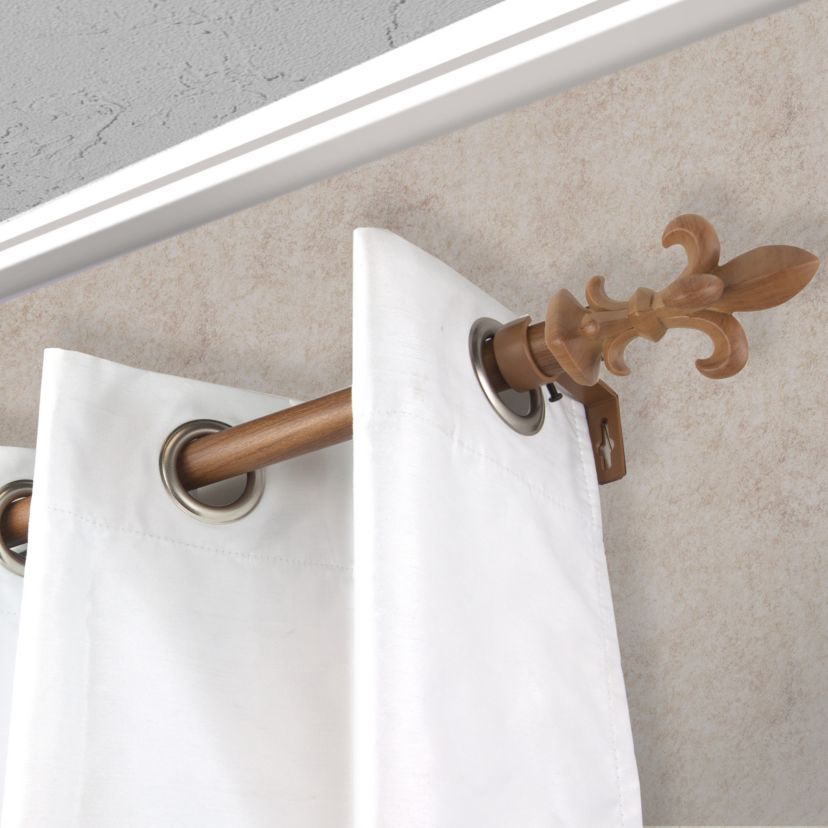 1" Fernando Faux Wood Curtain Rod