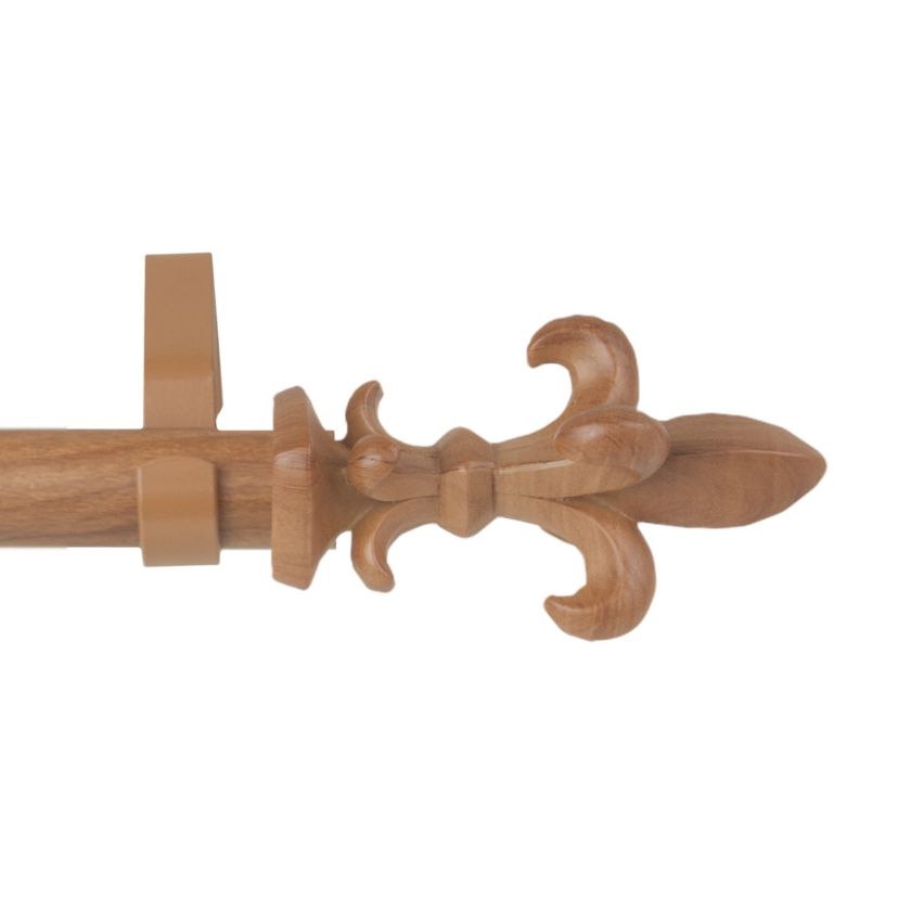 1" Fernando Faux Wood Curtain Rod