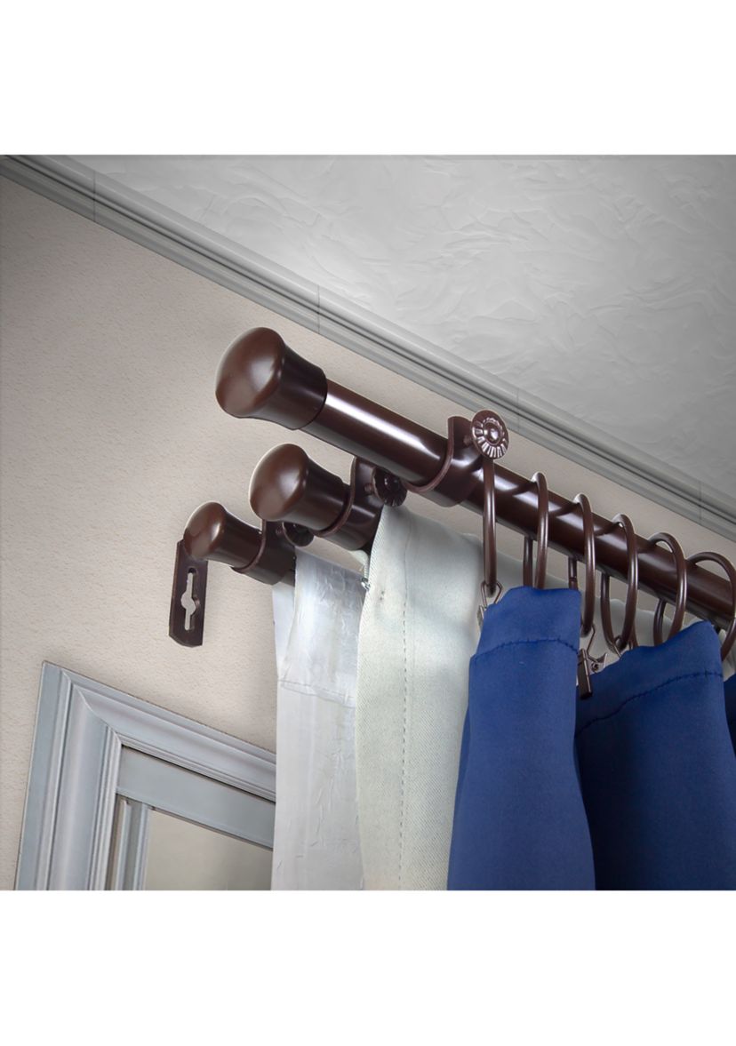 13/16" Triple Curtain Rod