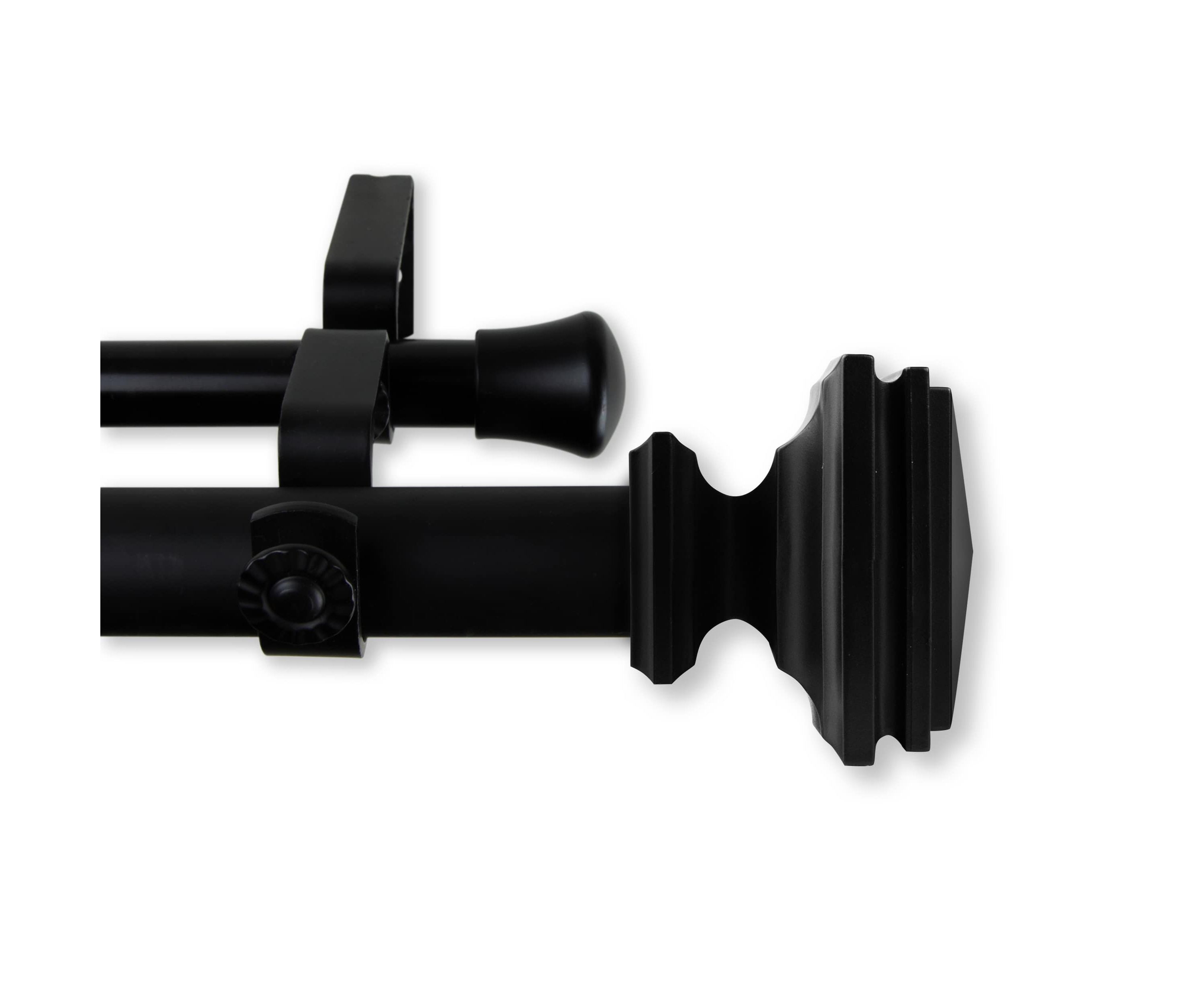 1" Bedpost Double Curtain Rod