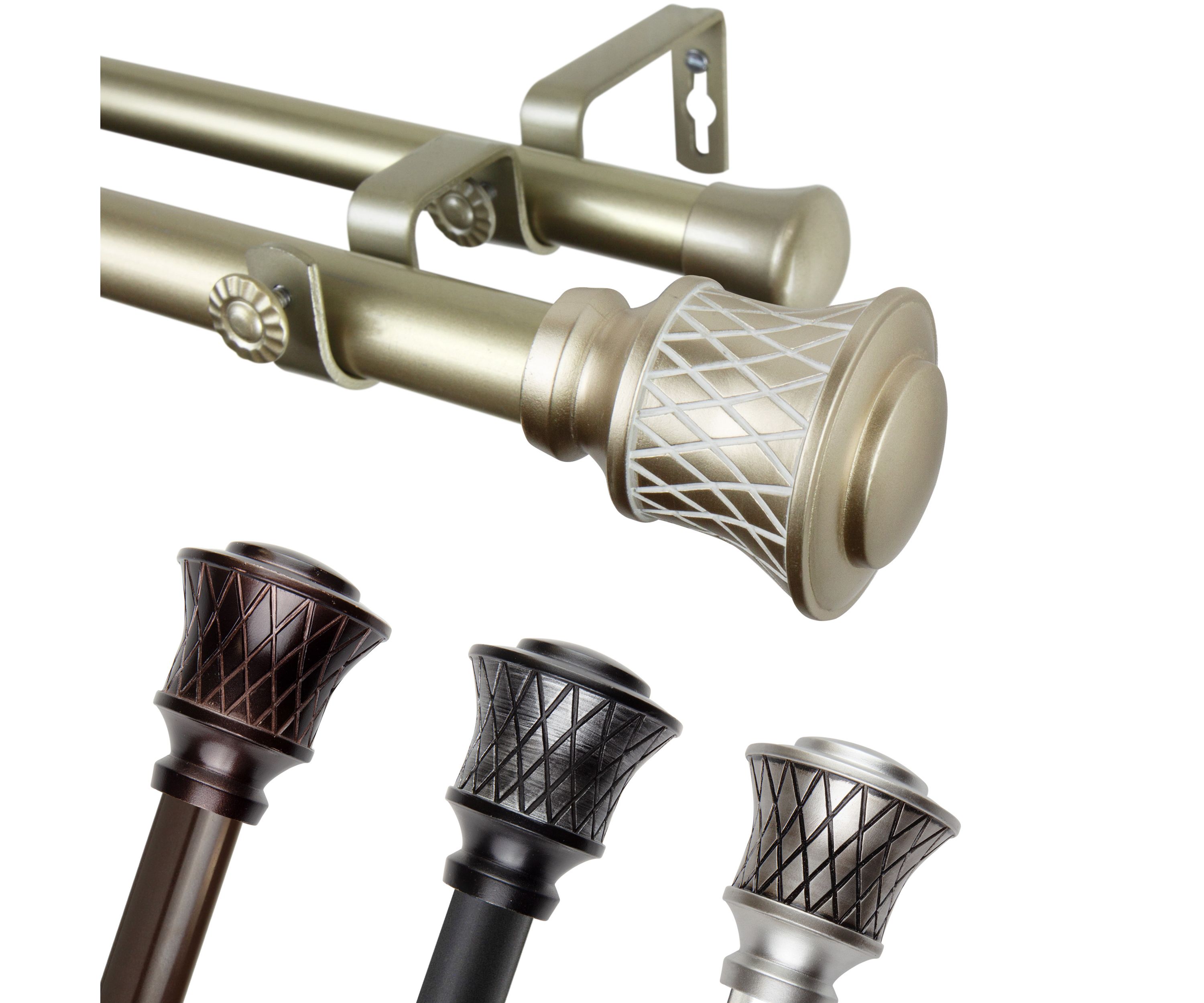 1" Ashwin Double Curtain Rod