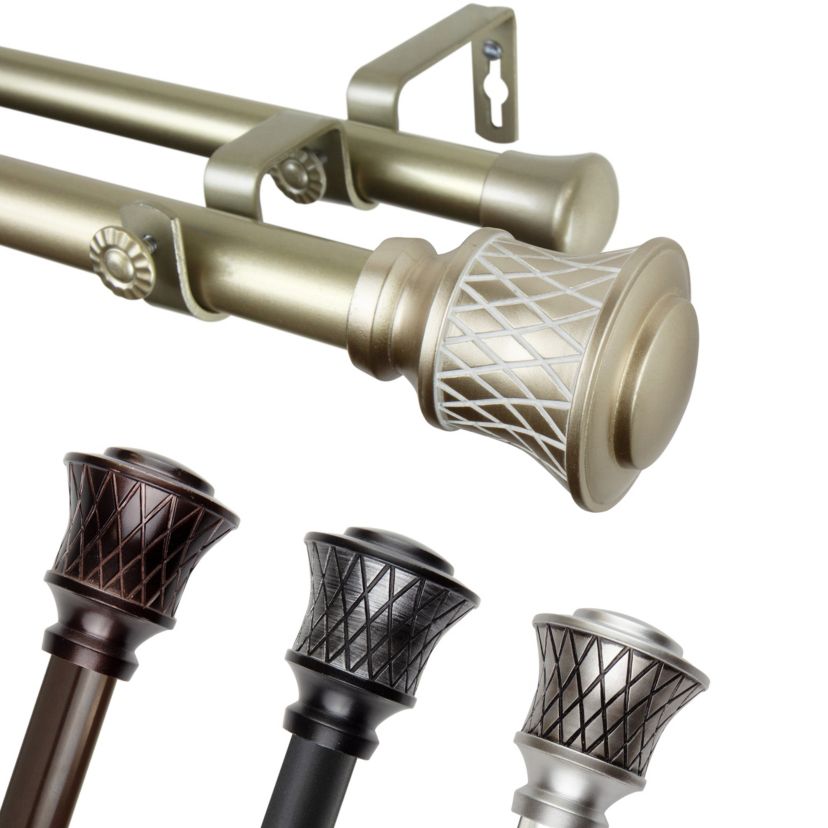 1" Ashwin Double Curtain Rod