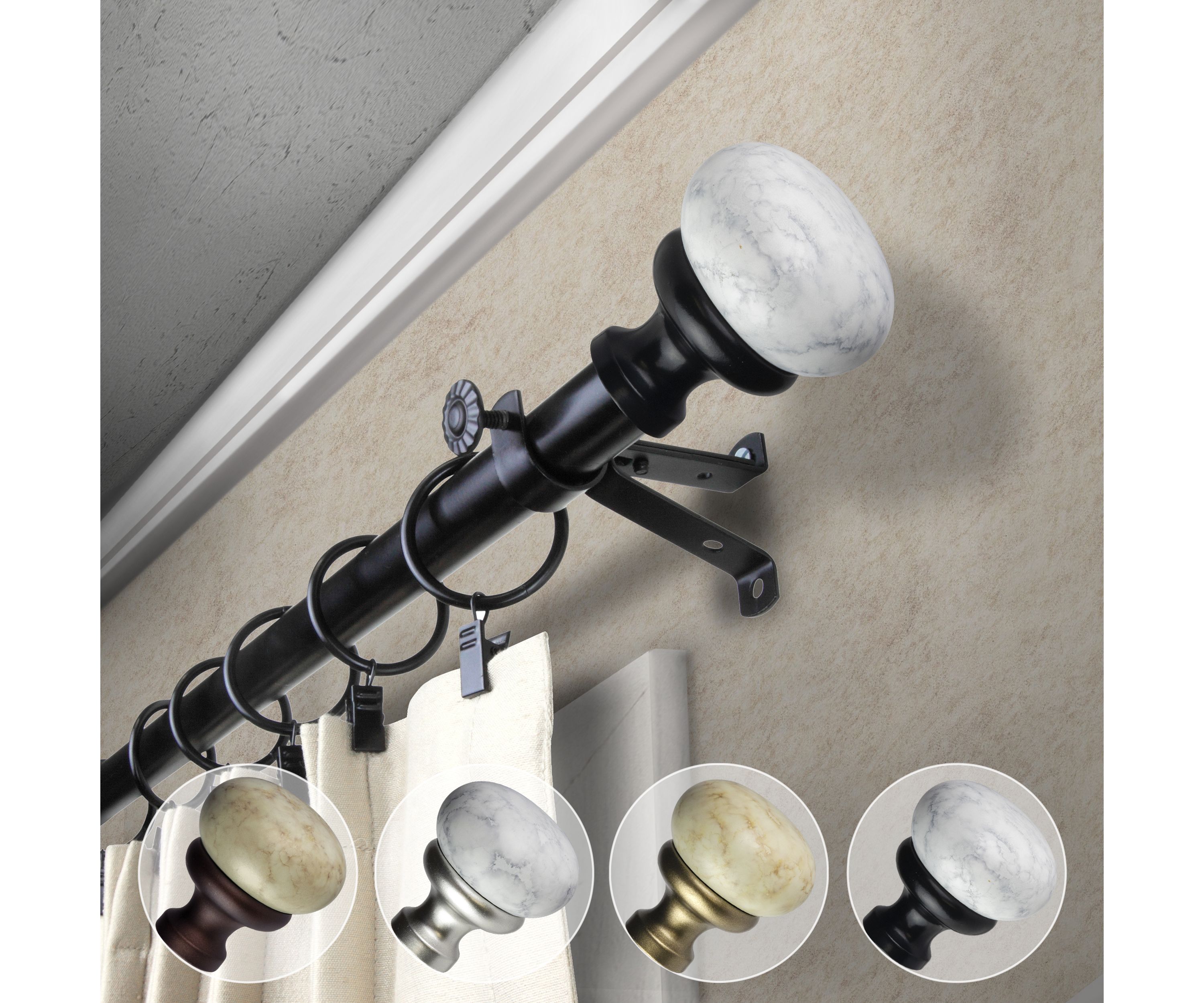 13/16" Merlyn Curtain Rod