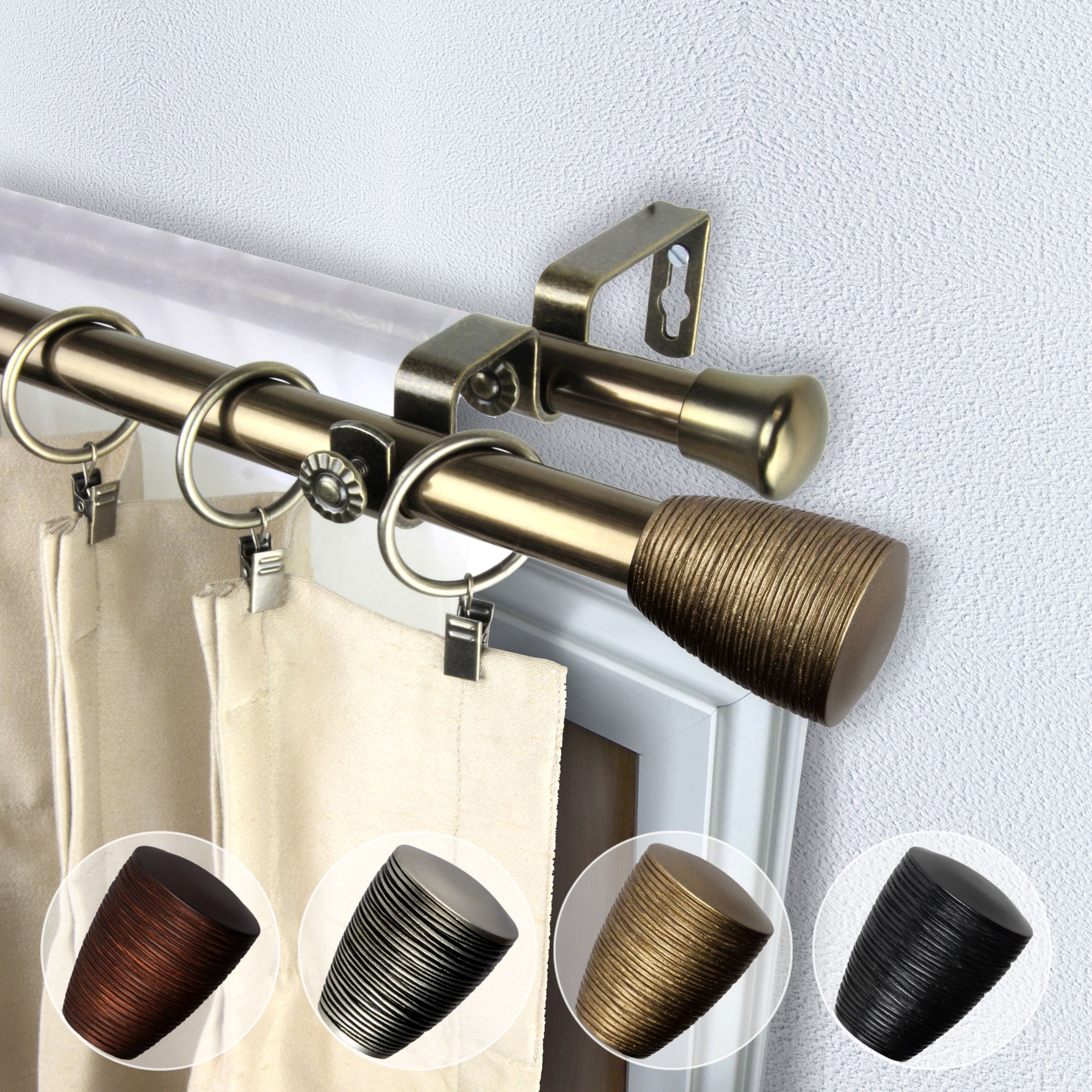 13/16" Tarzan Double Curtain Rod
