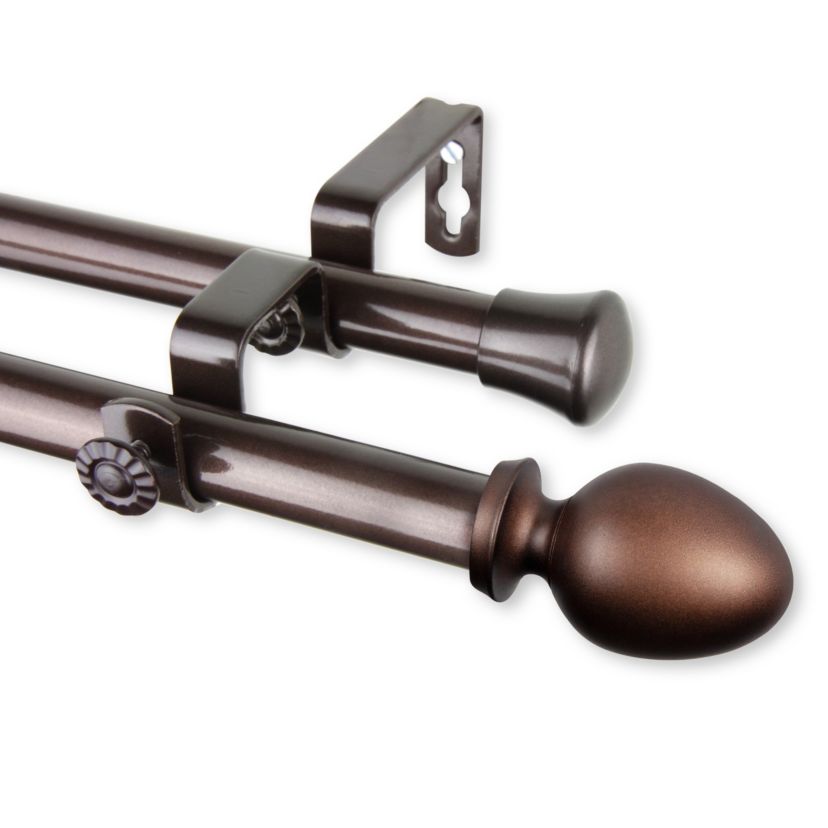 13/16" Emeka Double Curtain Rod