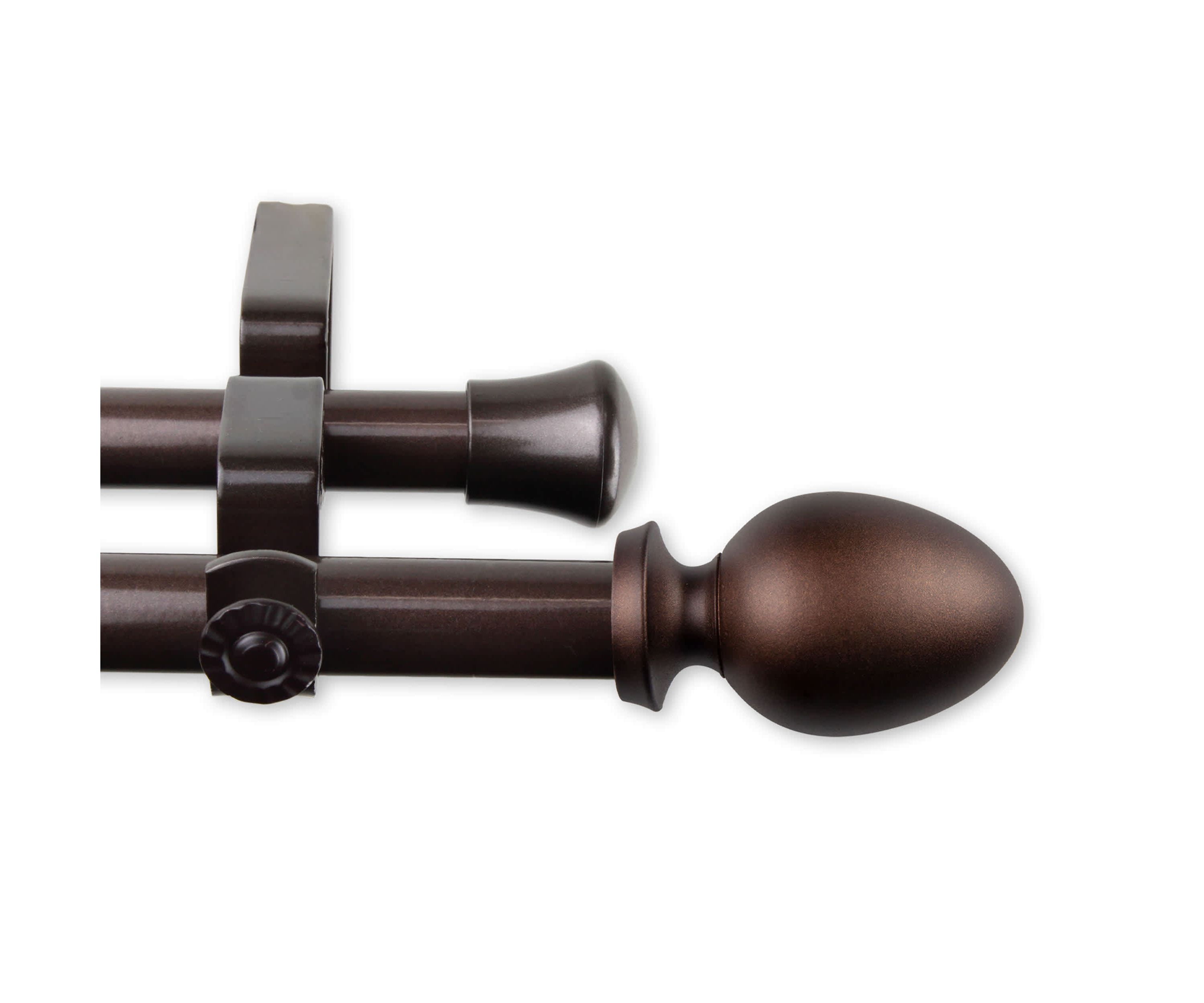 13/16" Emeka Double Curtain Rod
