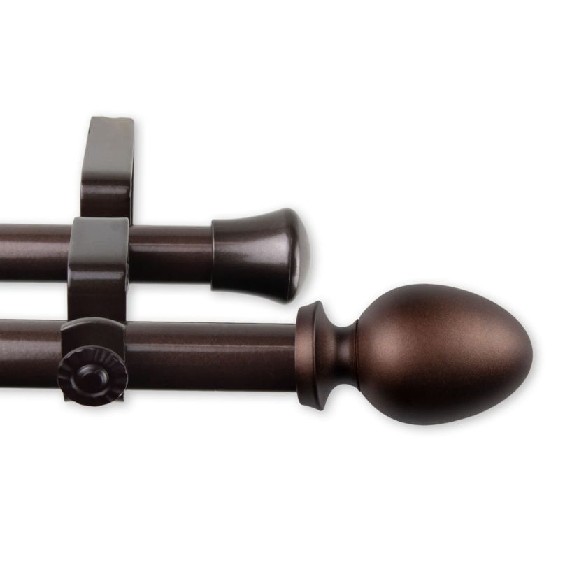 13/16" Emeka Double Curtain Rod