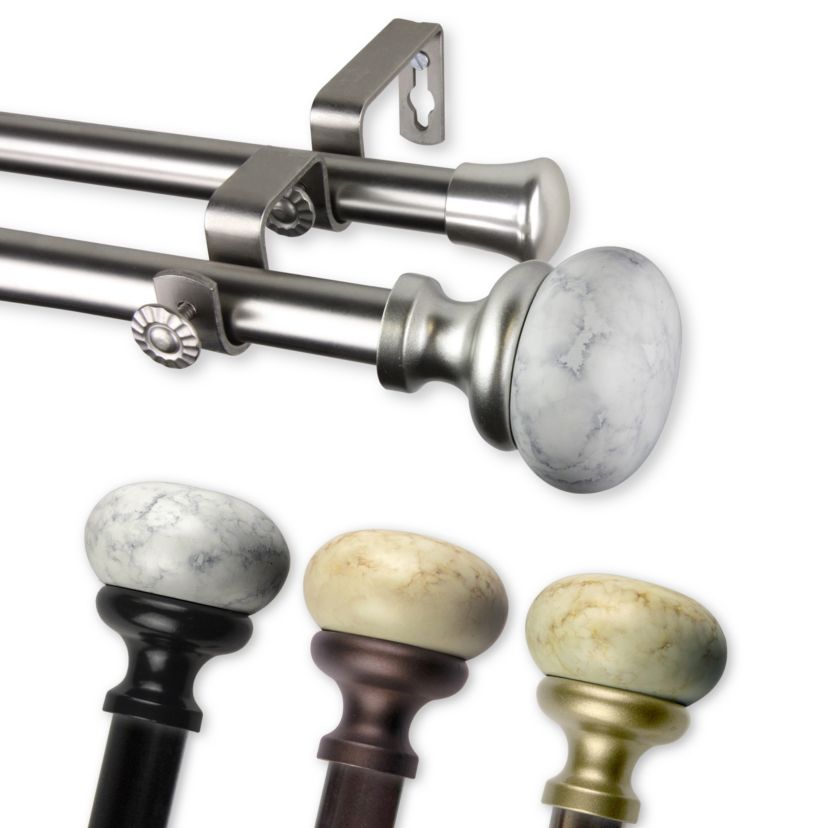 13/16" Merlyn Double Curtain Rod