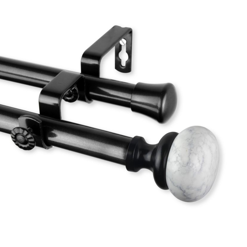 13/16" Merlyn Double Curtain Rod
