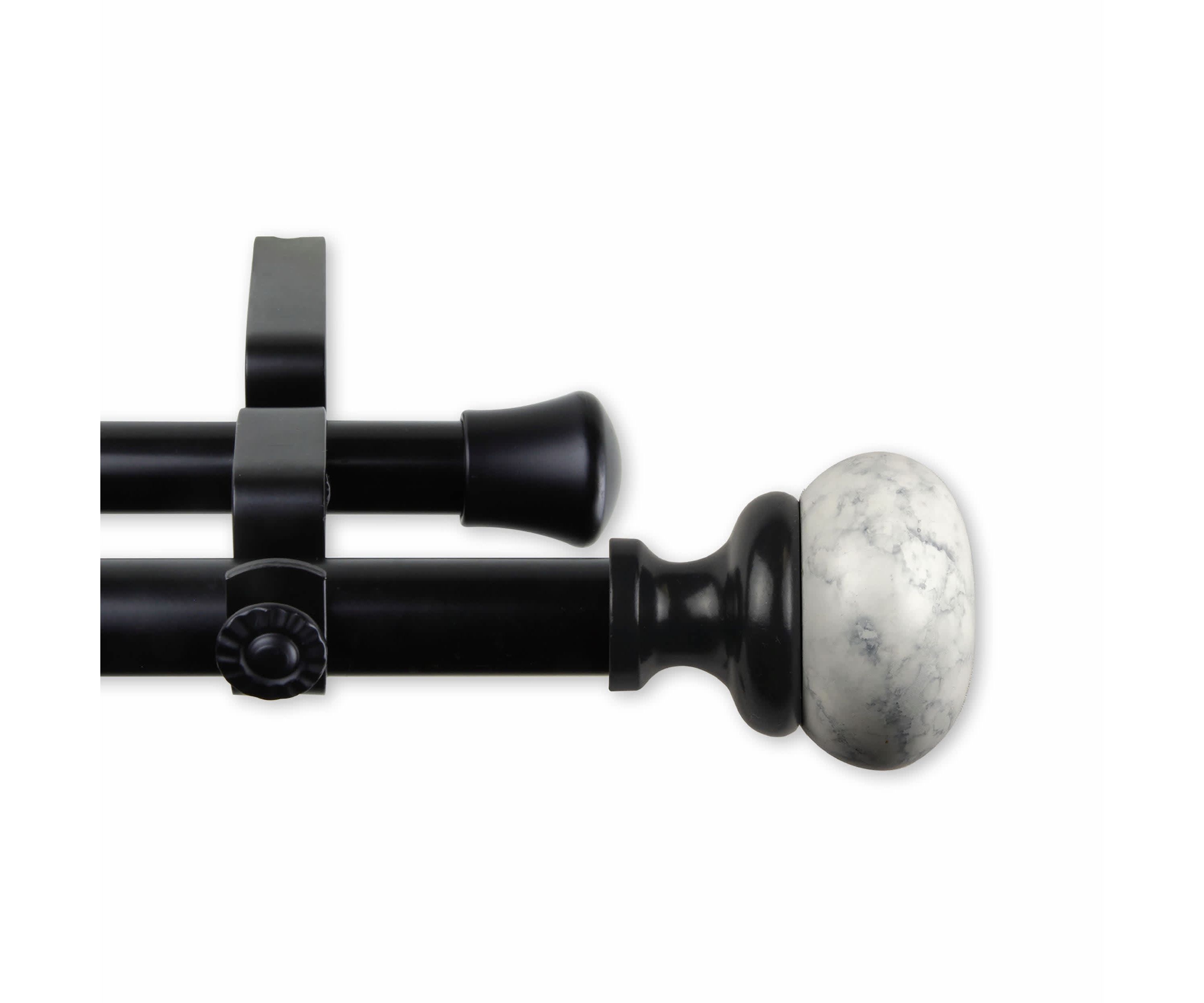 13/16" Merlyn Double Curtain Rod