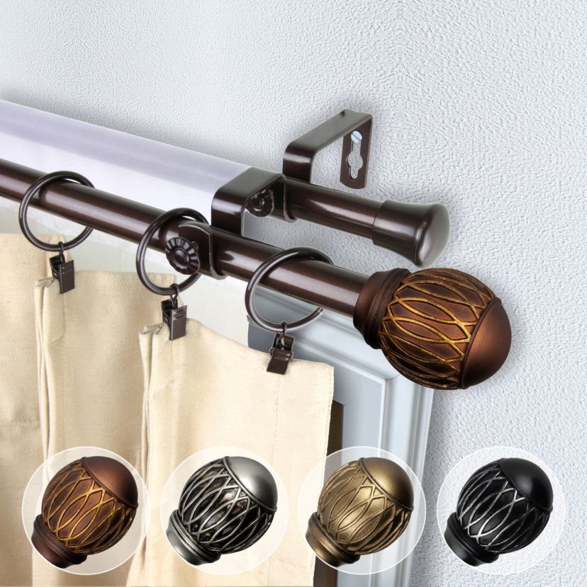 13/16" Tyoma Double Curtain Rod