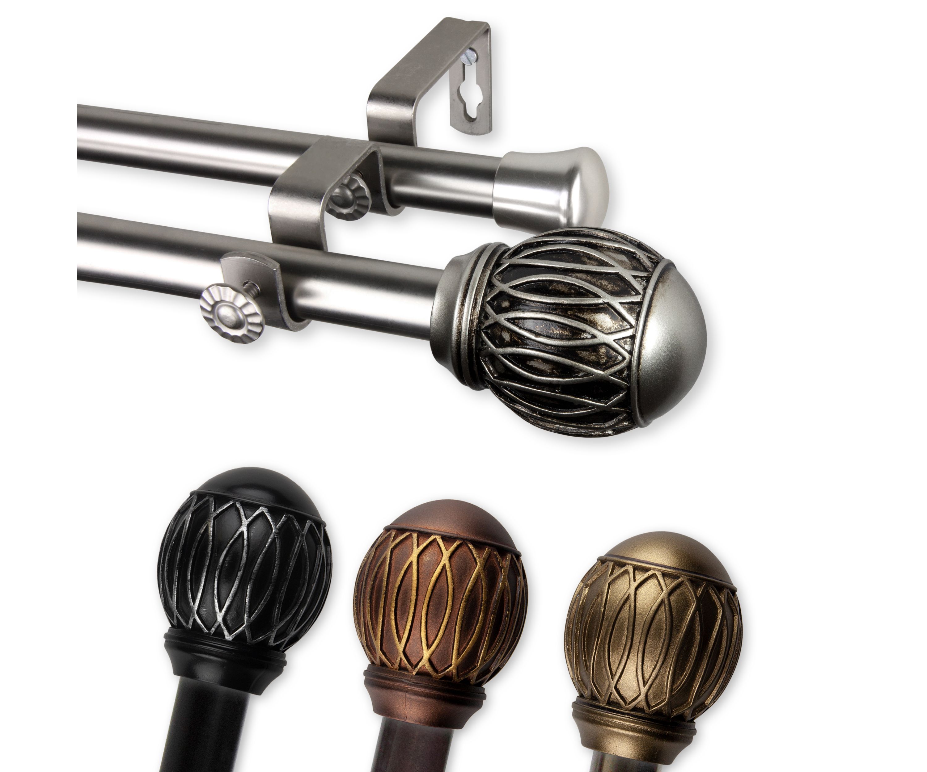 13/16" Tyoma Double Curtain Rod