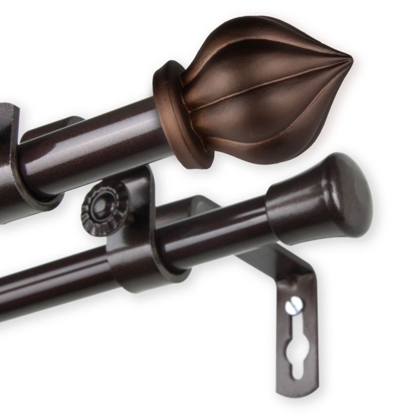 5/8" Primrose Double Curtain Rod