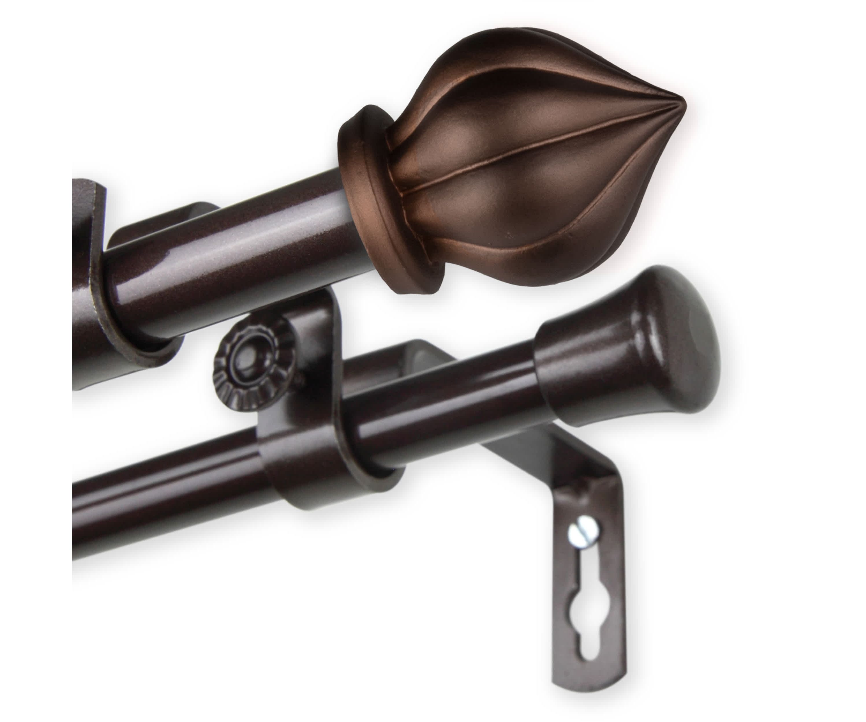 5/8" Primrose Double Curtain Rod