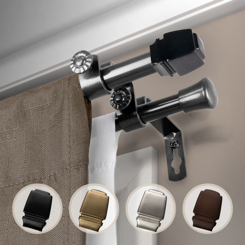 5/8" Jasur Double Curtain Rod