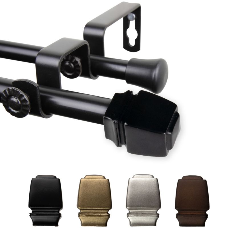 5/8" Jasur Double Curtain Rod