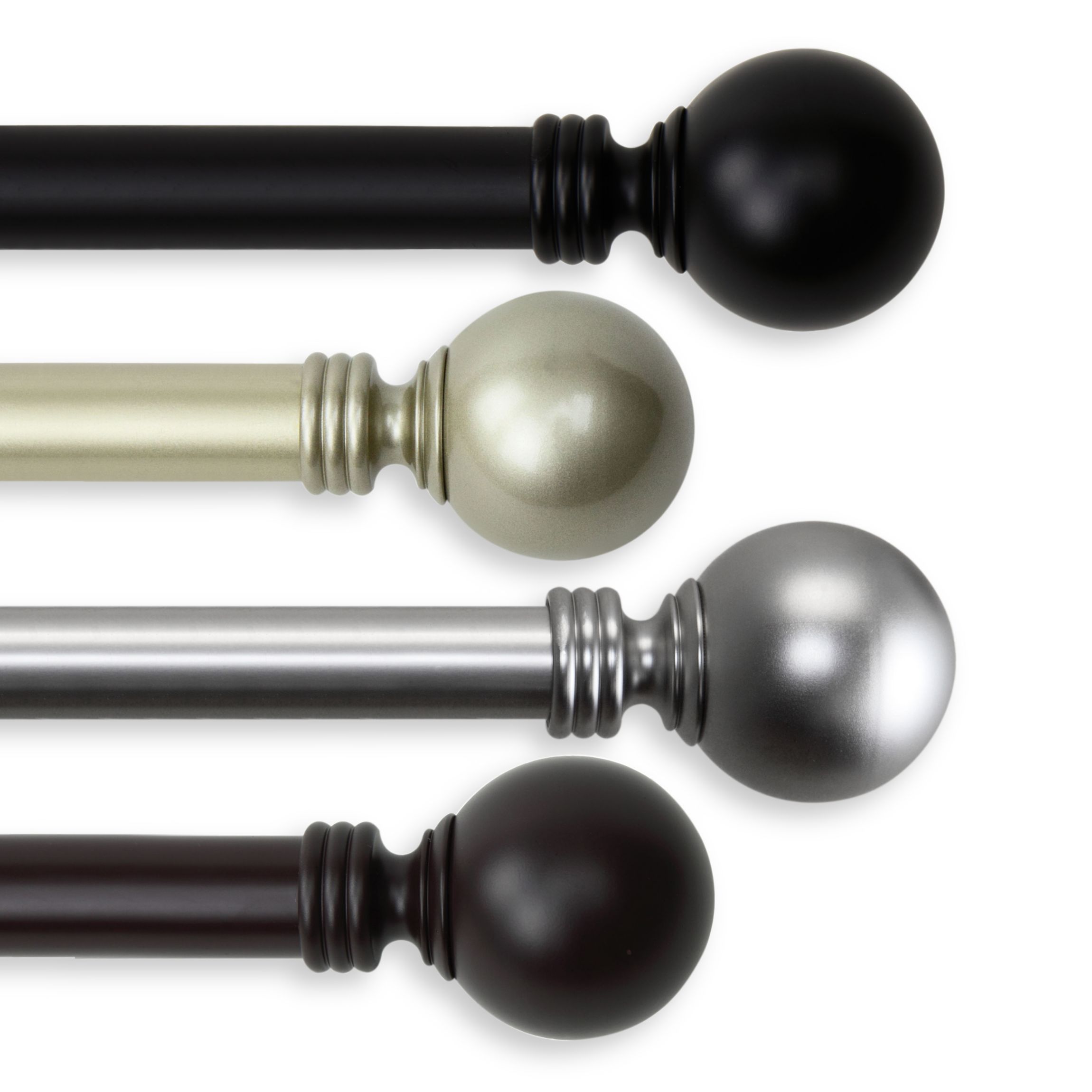 1" Globe Curtain Rod