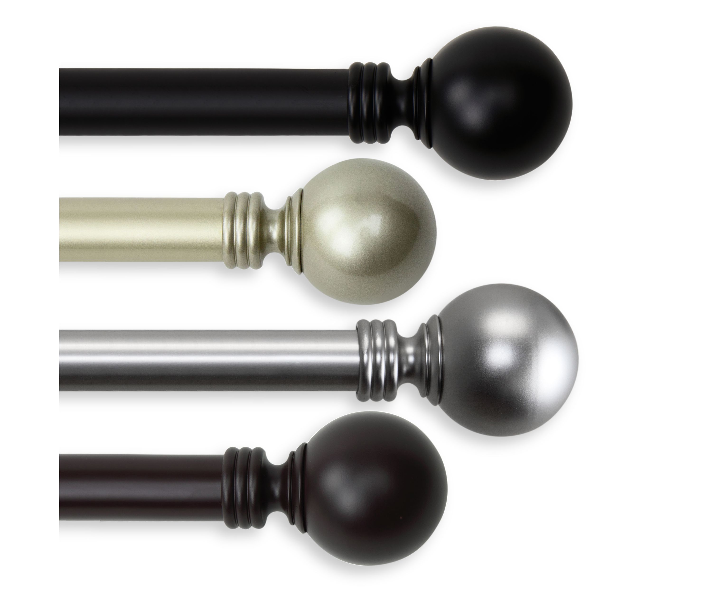 1" Globe Curtain Rod