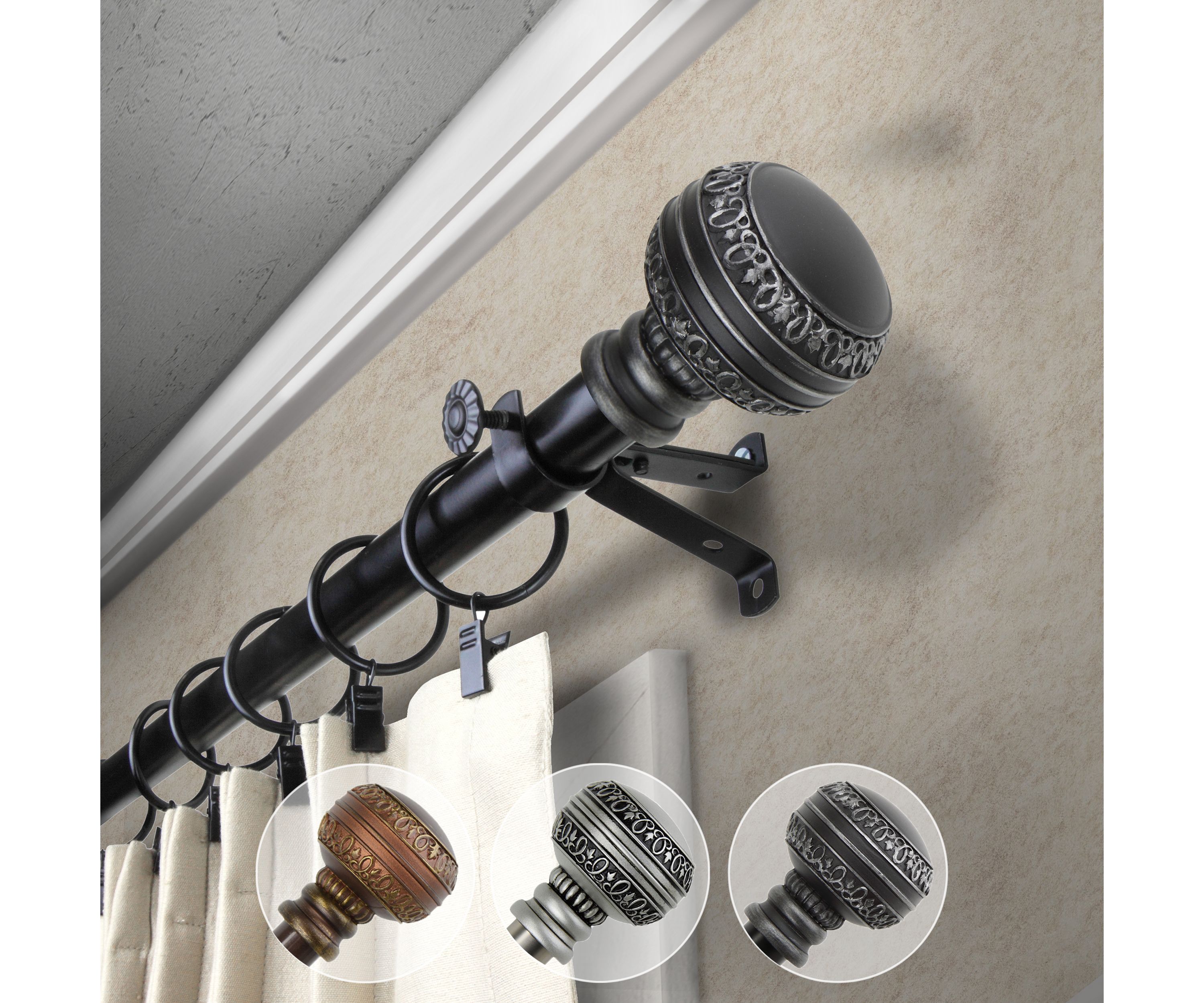 13/16" Tidal Curtain Rod
