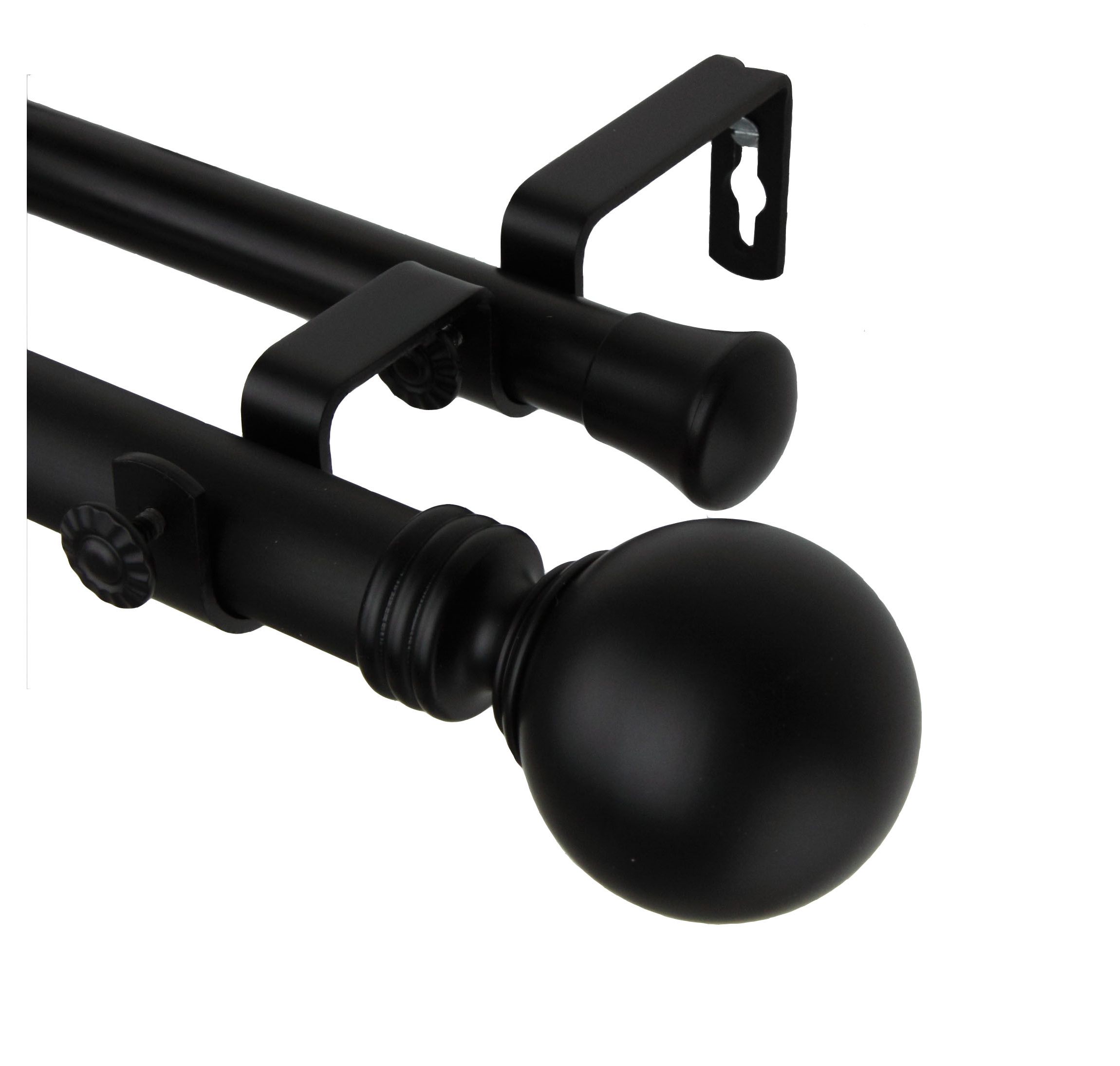 1" Blossom Double Curtain Rod
