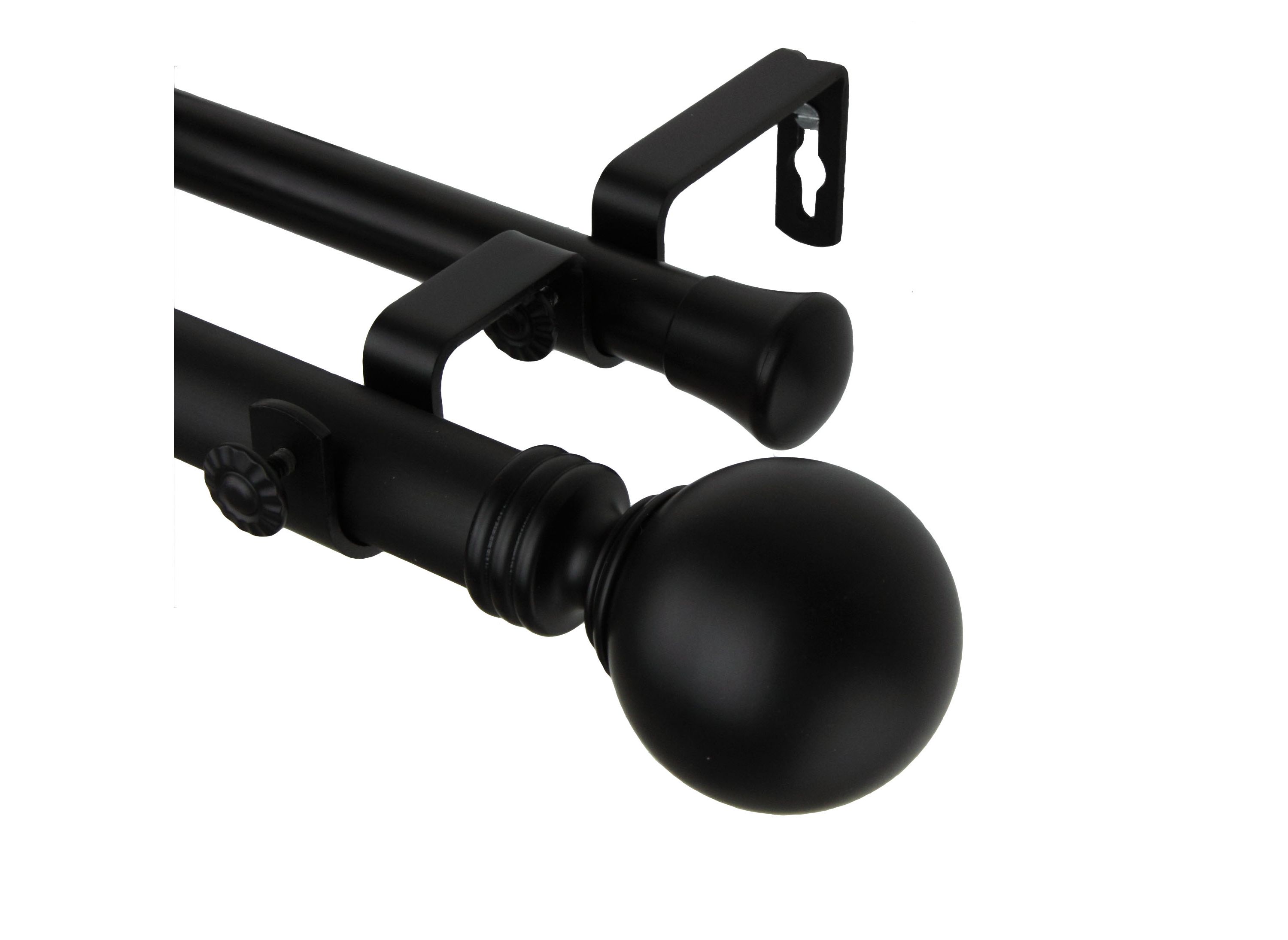 1" Blossom Double Curtain Rod