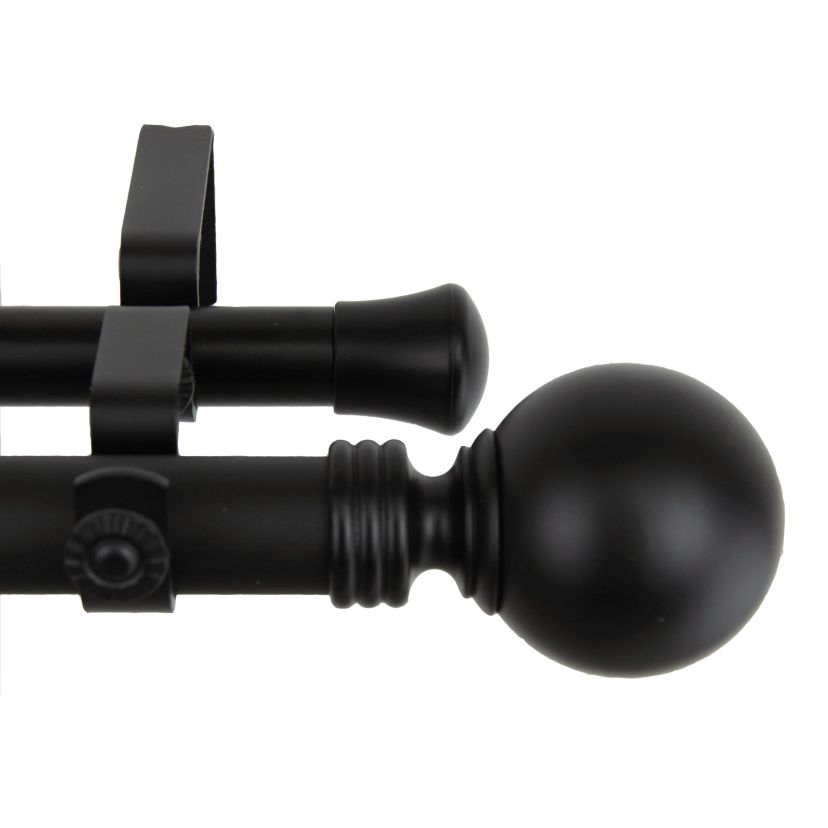 1" Blossom Double Curtain Rod